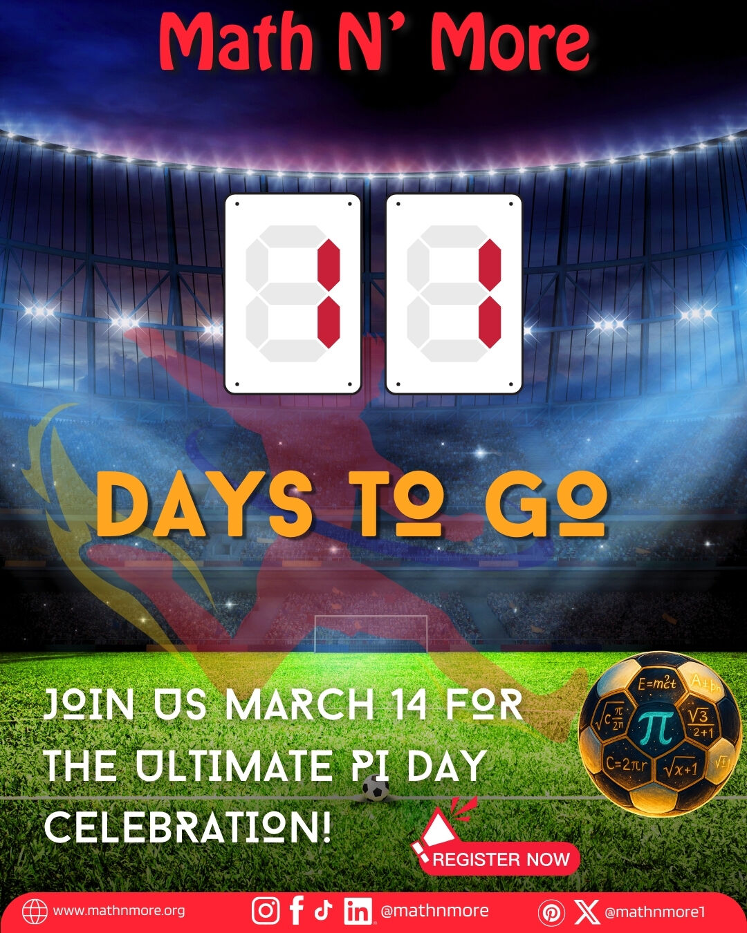 11 days to go.
Pi Day is almost here and we’re counting every second.
Free. Fun. Full of math joy.
Register, volunteer, or support the mission today.
🔗 Link in bio
#PiDay #MathNMore #STEMlearning #AtlantaFamilies #Volunteer #CommunityMath