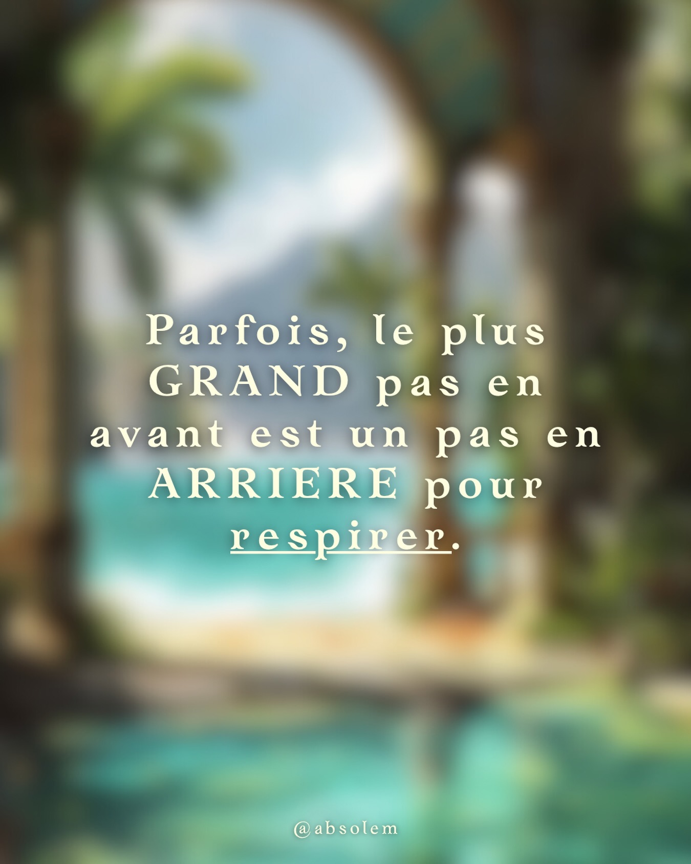On nous apprend à avancer sans pause, à ne jamais ralentir, à toujours pousser plus loin.
Mais la vraie progression n’est pas une course.
Faire un pas en arrière, ce n’est pas abandonner.
C’est prendre de la hauteur.
C’est s’offrir un instant pour retrouver son souffle, clarifier ses pensées, réaligner son cœur.
Se retirer un instant est, à mon sens, une forme de sagesse.
Parfois, respirer permet d’éviter d’exploser.
Reculer permet d’éviter de se perdre.
Ralentir permet d’éviter de se briser.
La croissance n’est pas linéaire.
Elle est faite de pauses, de silences, de retours à soi.
Et souvent, c’est après avoir accepté de s’arrêter que l’on repart plus fort, plus clair, plus aligné.
Avancer, ce n’est pas toujours aller plus vite.
Parfois, c’est simplement apprendre à respirer et se respecter.
#developpementpersonnel#developpementspirituel#spiritualité#reflexion#spirituality