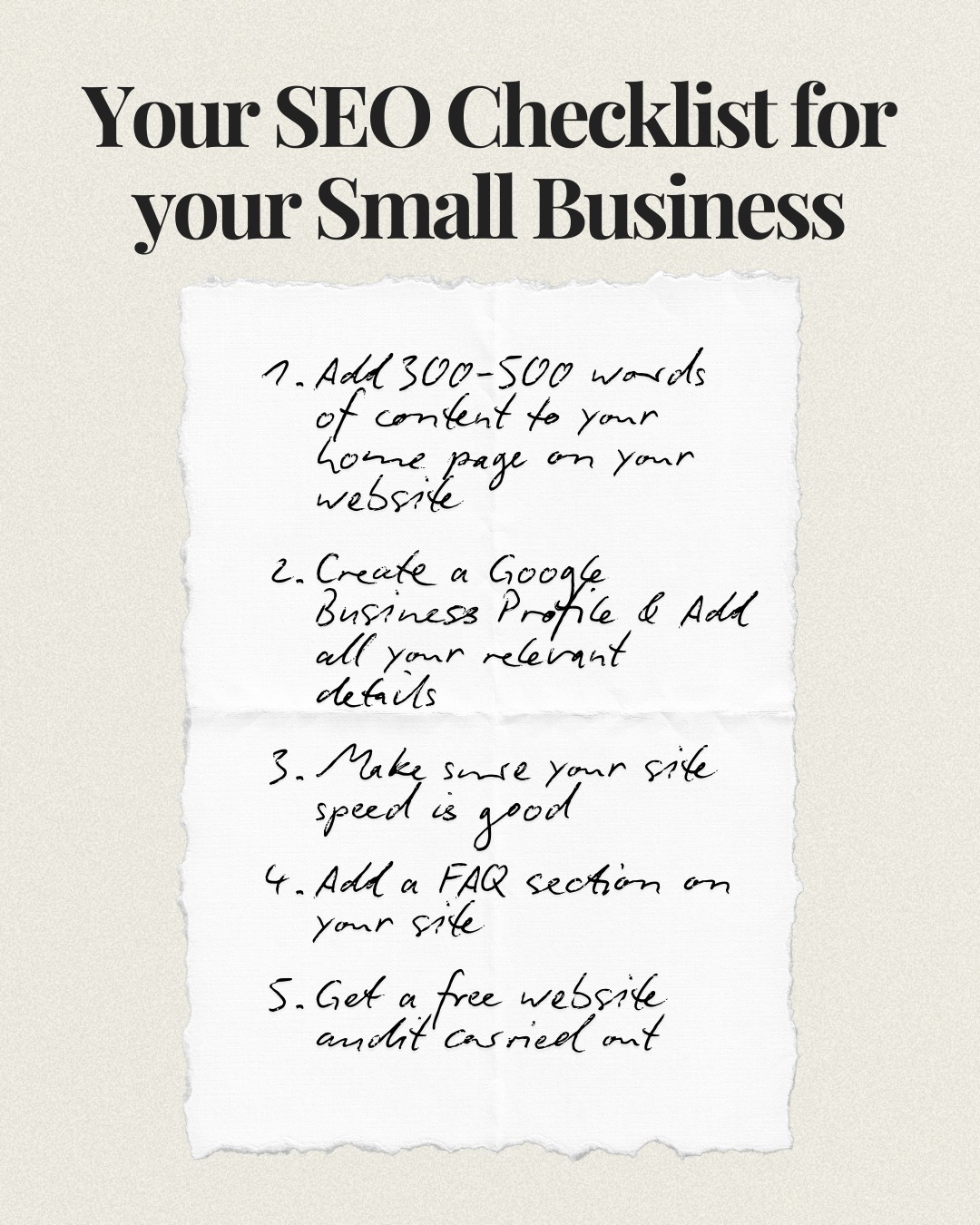 Give these tasks a try and see what a difference they make. And if you’d like a fresh pair of eyes on your website, drop me a message to arrange an audit - no pressure, just a simple, easy-to-follow review to help you improve your site.