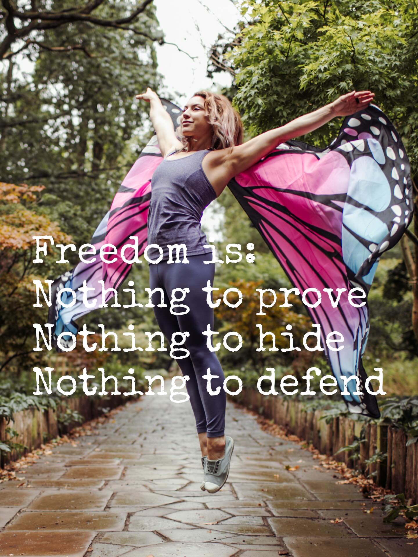 …basically, not being dependent on what anyone thinks of you, no big deal 🤪