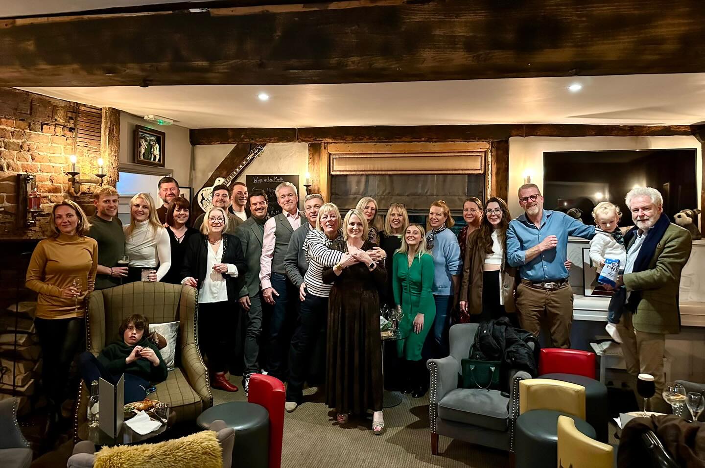 Some of our wonderful villagers coming together to celebrate. Happy Birthday @sharoncollings