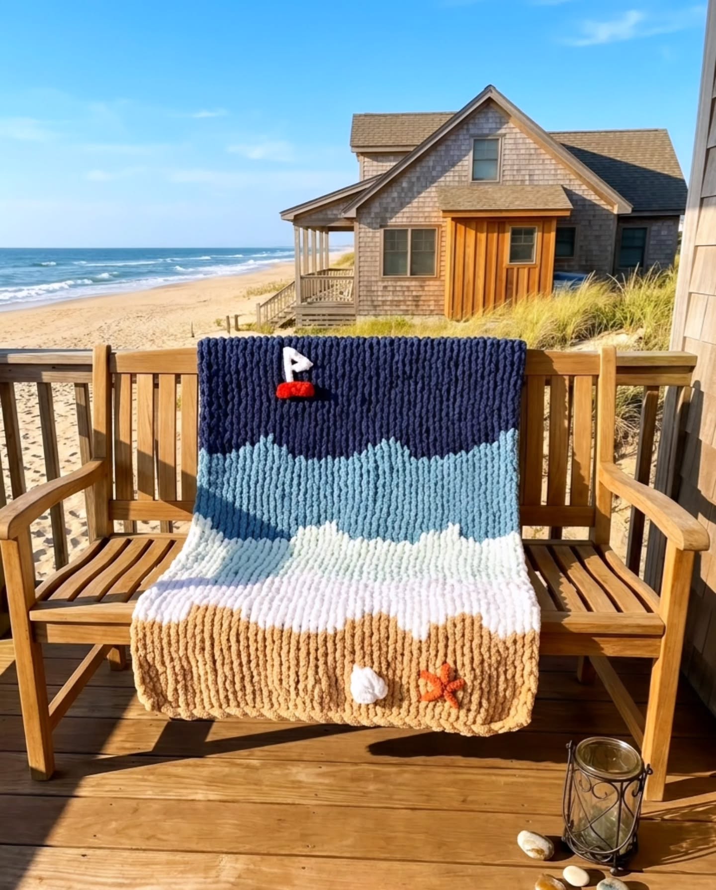 Omg look πππ I added a boat!! β΅β΅β΅β΅β΅
I absolutely love making these blankets!!
I love the beach!! I am a water sign. βββββ
#piscesseason #beach #beachlife #chunkyknitblanket #beachblanket