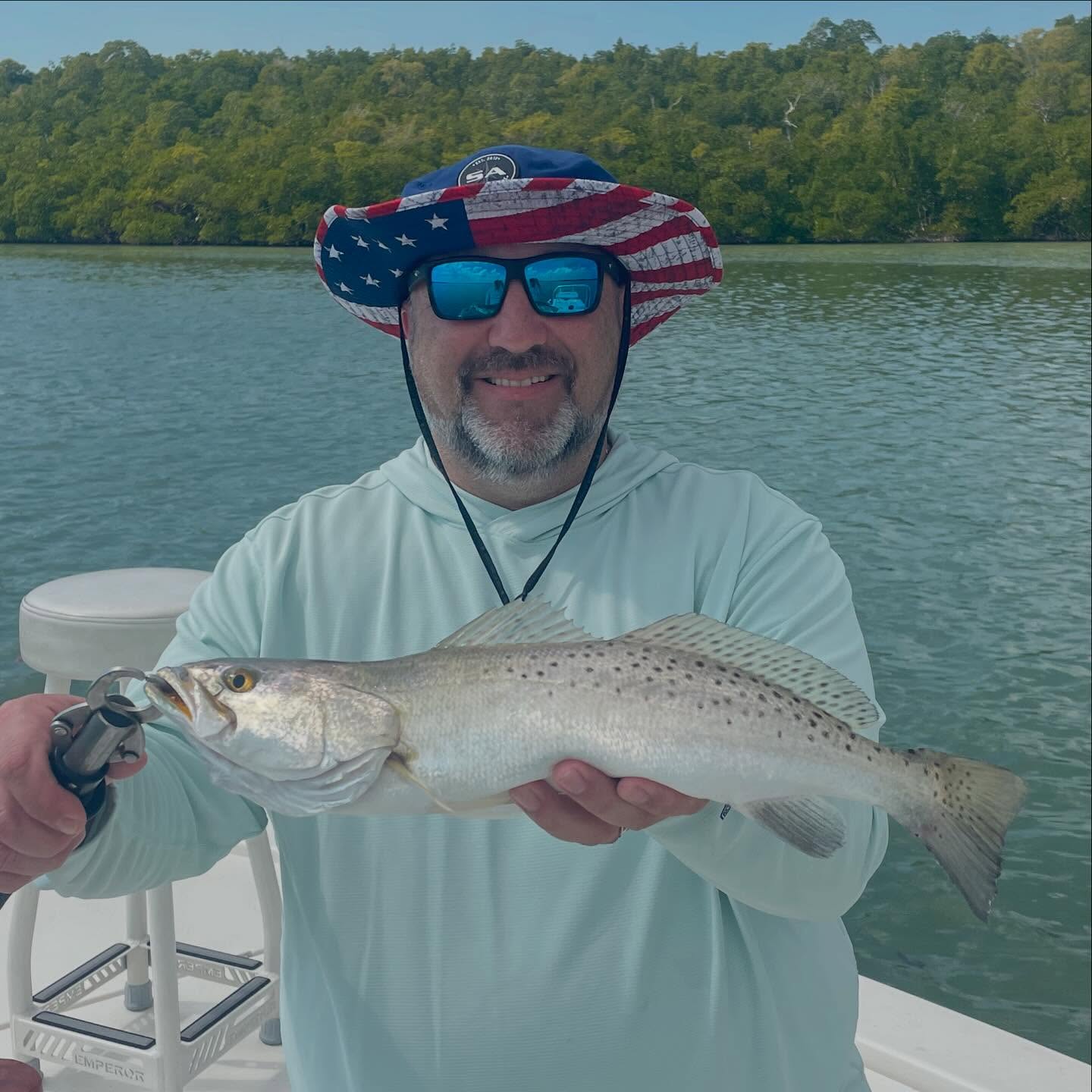 a recent #gatortrout caught aboard, Ron is one of the better anglers I’ve had aboard! Now coming aboard are #convictfish #speckledtrout and others.. call me to join the fun today 📲305-778-5342 #a2fishingcharters #irtreels #cajuncustomrods #donnmarpliers #reelfishyapparel #palmythgloves #tfoflyrods #fourhorsementackle #captiansprefferedproducts