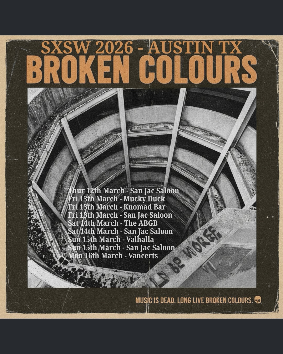 Updated tour poster!
1 more date added on the 13th March.
Not long now 😎
#américa #austin #texas