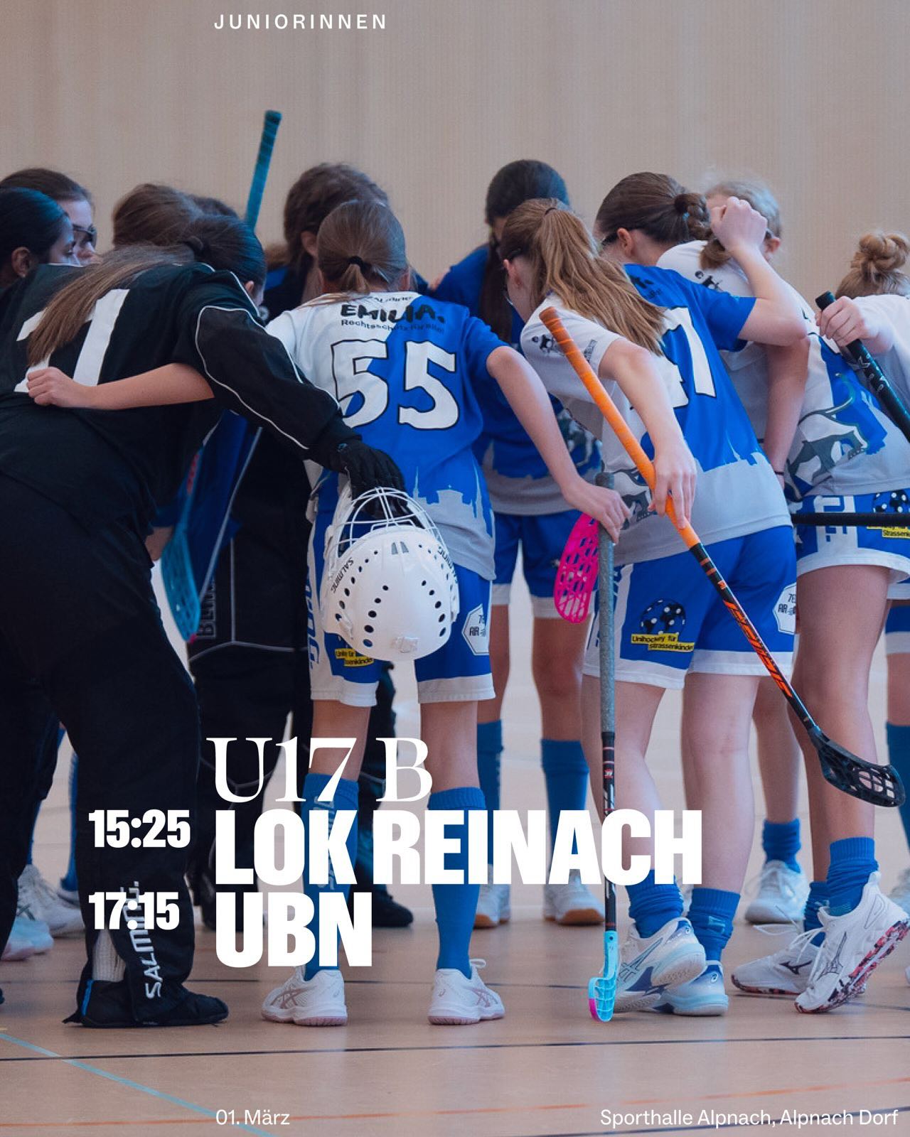 Vorschau Juniorinnen 🦁
🔵⚪️
U21b:
📍: Hatzenbühl, Nürensdorf
⏰: 14:30 vs. @redlionsfrauenfeld & 17:15 vs. @unihockey_basi_nueri
🔵⚪️
U17b:
📍: Sporthalle Alpnach, Alpnach Dorf
⏰: 15:25 vs. @uhc_lok_reinach & 17:15 vs. @unihockey_basi_nueri
🔵⚪️
#lioness #juniorinnen #swissunihockey #floorball #taurussports