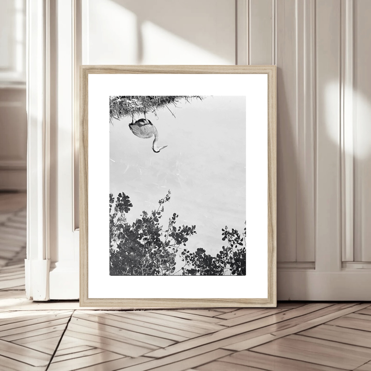 Reflective Heron | kpm photo art