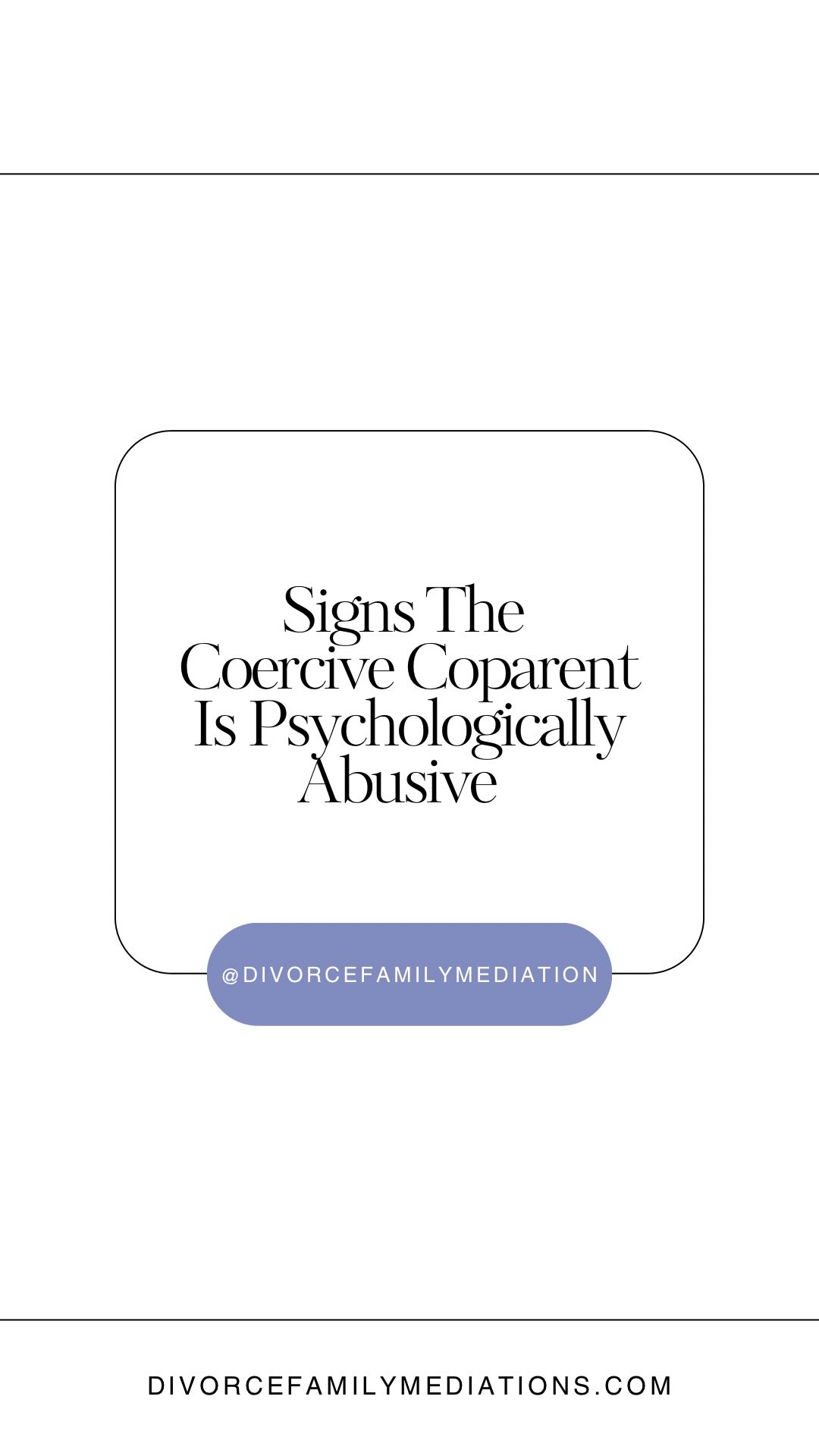 Psychological abuse between a coercive parent and child doesn’t always look harsh from the outside. It often hides behind control, guilt, loyalty pressure, and “concern.”
Their subtle behaviors that blur boundaries, shape beliefs, and place emotional weight on a child that was never theirs to carry. When a child is used to meet a parent’s needs, that’s not protection, it’s control.
#coparenting #coercivecontrol #psychologicalabuse #childsafety #highconflict