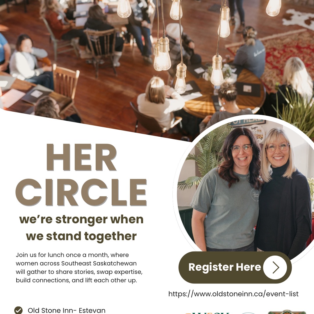 💃✨ Ladies… WHAT are we doing?! ✨💃
Her Circle is growing, getting provincial attention (hi WESK 👋), and this next lunch is 🔥
📅 March 4
🍽️ $15 lunch (honestly… how?!)
✨ Shannon Mack – Unleashing Your Full Potential
✨ Shayla Hagel – Employment Life Skills Coach
Real talk. Real tools. Real connections.
This isn’t awkward networking.
This is women showing up for women.
👉 Come curious
👉 Come hungry
👉 Come be part of something that’s building momentum
🎟️ Grab your ticket — www.oldstoneinn.ca/event-list
Because honestly… you’re gonna wish you were in that room. 😘
#HerCircle #WomenInBusiness #WESK #EstevanWomen #NetworkingLunch #WomenSupportingWomen #BossWomen #OldStoneInn