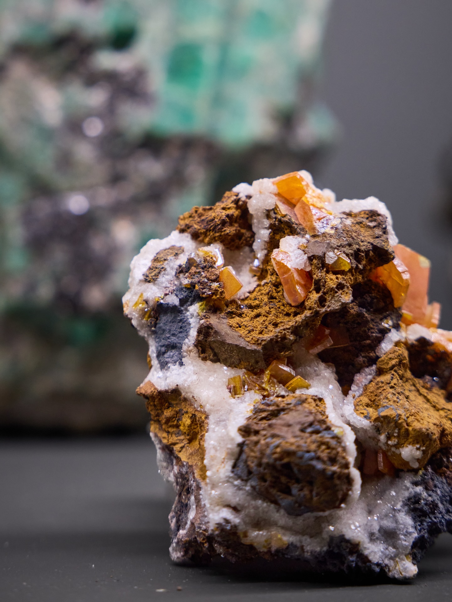 MINERAL MONDAY ✦ WULFENITE
Looks almost unreal, doesn’t it?
This glowing orange Wulfenite comes from Mapimí, Mexico - one of the most famous places in the world for this mineral. The thin, plate-like crystals are typical for this locality and loved by collectors for their colour and sharp geometry.
Wulfenite often forms in old lead mining areas, in the upper, oxidised zones of the deposit. It grows slowly and remains surprisingly delicate - which is why perfectly shaped crystals like these are never taken for granted.
Another detail many don’t know:
Its vibrant orange tone can range from honey-yellow to deep red, depending on trace elements and formation conditions.
In our in-house mineral museum, you can see this piece up close and notice how the light changes its colour completely.
And if you’re looking for something truly special for your home or a meaningful gift, selected mineral specimens and unique one-of-a-kind pieces are available in our online shop.
A small crystal.
A long story.
#mineralmonday #mineralmoments #mineralienhotel #mineralhotel #minerals #mineralspecimen #mineralmuseum #wulfenite #wulfenitecrystals #mapimi #mexicocrystals #mineralmuseum