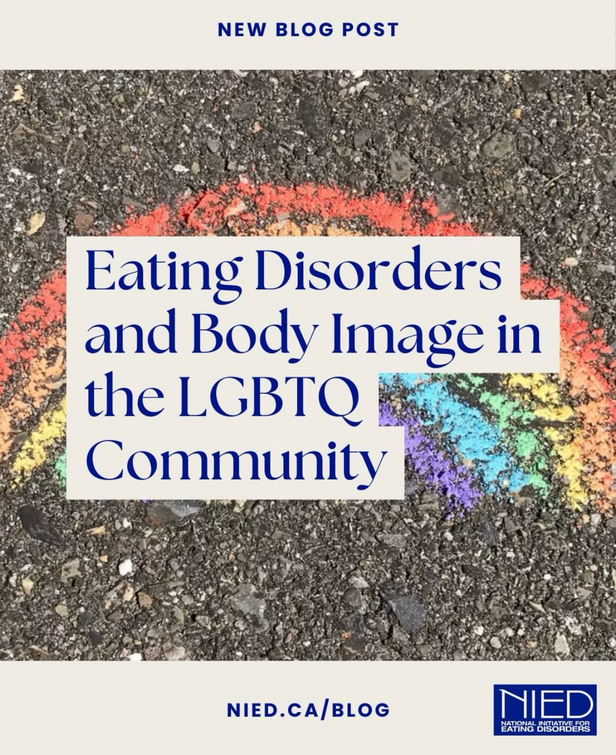 āBody image and eating disorders are tough issues on their own, and they are often misunderstood. Yet, within the LGBTQ community, and particularly among gay youth and gay men, they are both common and deeply tied to issues of identity, belonging, and self-worth.ā
Read the full article by Joshua Bell at NIED.ca/blog!