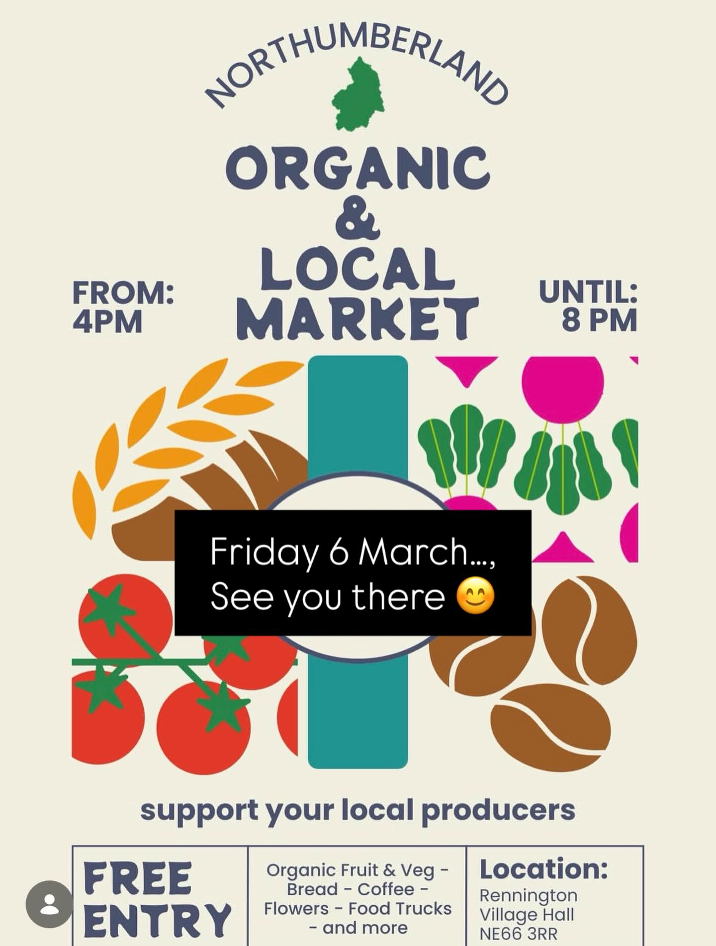 Looking forward to Friday at Rennington village hall… pop along for your supplies and start your weekend the right way
#weekend #freshfood #chocolate #artisan #handmade