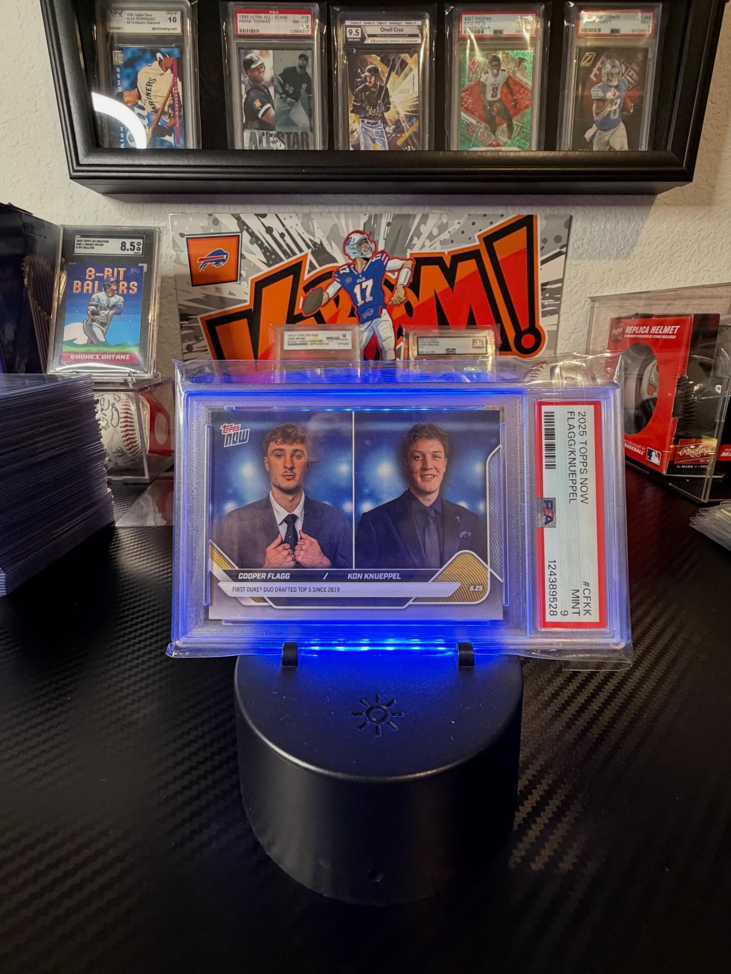 Cooper Flagg/Kon Knueppel #toppsnow First Duke Duo drafted since 2019 #PSA graded Mint 9 available here at Rocket’s Locker🔥 don’t miss your chance to own this insane card from two of the hottest rookies!!! Collx Link in Bio for purchase, DM for more info🎯
#cooperflagg #kon #slabsforsale