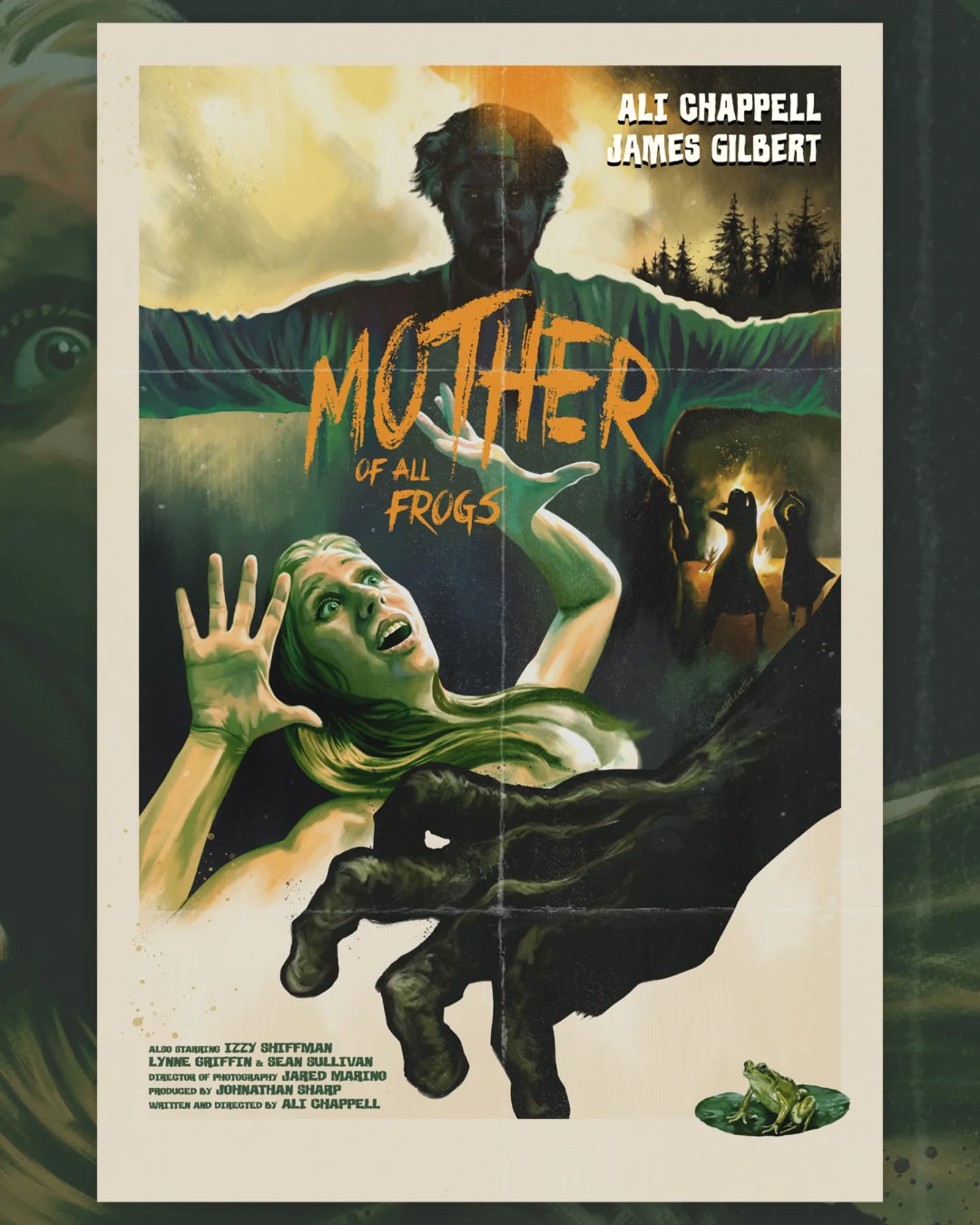 GOD OF FROGS is available on VOD in the USA and UK TODAY!!!
I wrote, directed and starred in the first segment of this anthology titled MOTHER OF ALL FROGS.
🐸🎥
Shot by @jaredmarino_
Starring @izzyshiffy @lynnegriff17 @sullybahn and James Gilbert
Poster Art by @mt_illustration