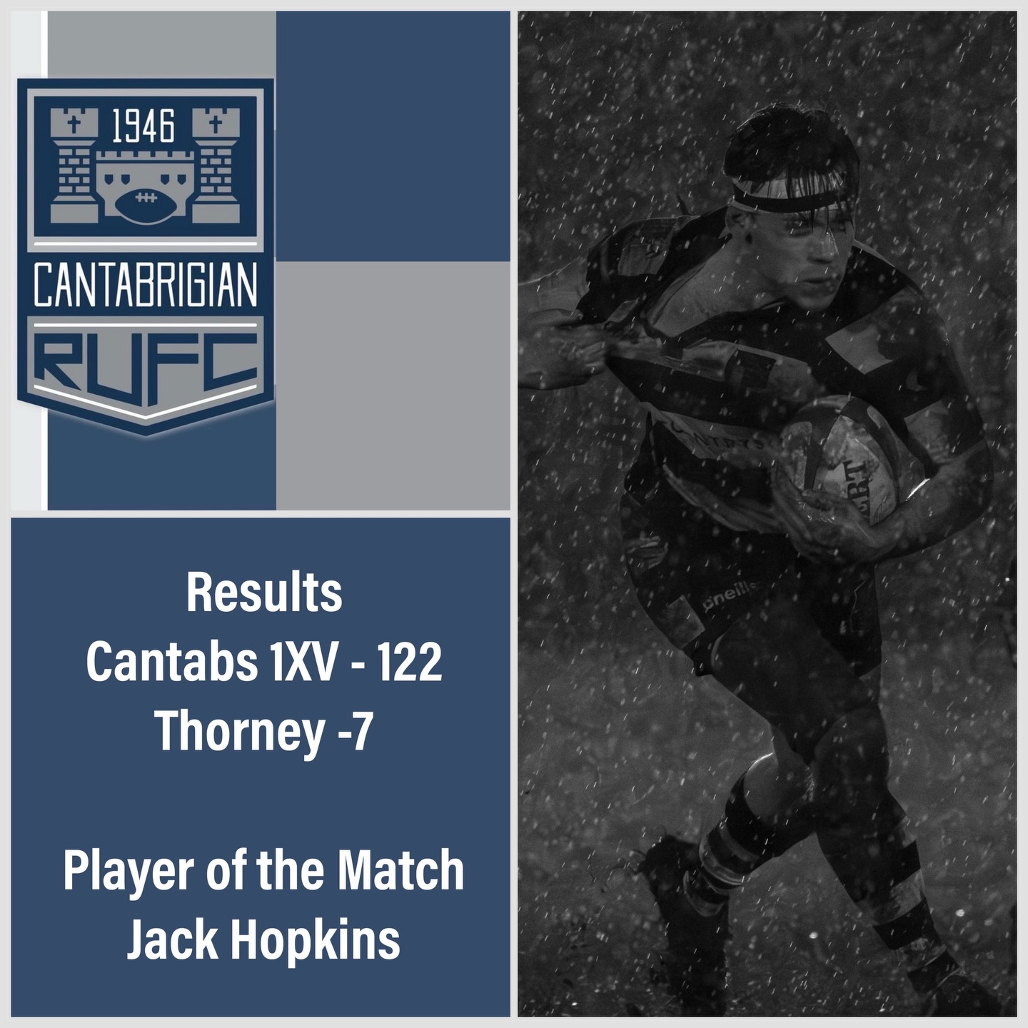 💥RESULT💥
What a day, what a result, what a team, what a club!
Today our club came together and the result speaks for itself💥
Huge congratulations to our Player of the Match - Jack Hopkins @jack_g_hopkins
📸 @bwsportsphotography
#rugby #rugbyunion #cantabs #cantabsrugby #socialrugbyincambridge