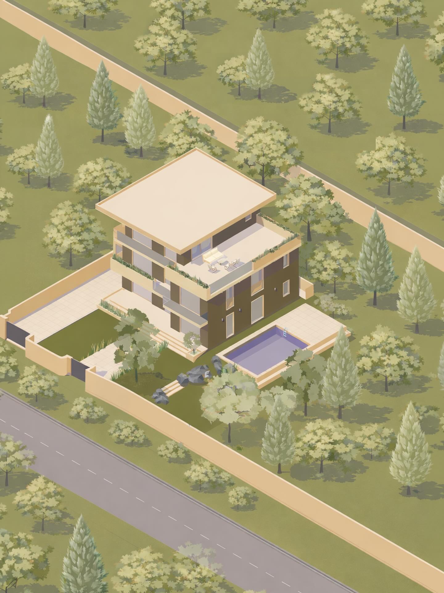 Villa G13 ✨
Ultimo sguardo in assonometria su questo nuovo progetto.
Fateci sapere cosa ne pensate!
•
•
•
#architecture #exterior #villa