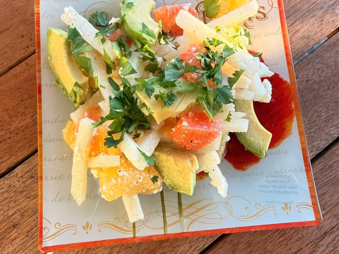 ☀️ Bright, fresh, and full of sunshine on your plate!
This Avocado, Orange & Jicama Salad is crisp, refreshing, and packed with flavor. Juicy oranges, creamy avocado, and crunchy jicama come together with a tangy dressing that makes every bite feel light and satisfying.
💡 Tip: Enjoy it as a side, or make it a main course by adding grilled shrimp, salmon, or chicken.
Find the full recipe on the blog!
https://www.nourishing-for-flourishing.com/post/avocado-orange-jicama-salad
#CookTheBook #HealthyRecipes #BloodSugarFriendly #AvocadoSalad #orangesalad