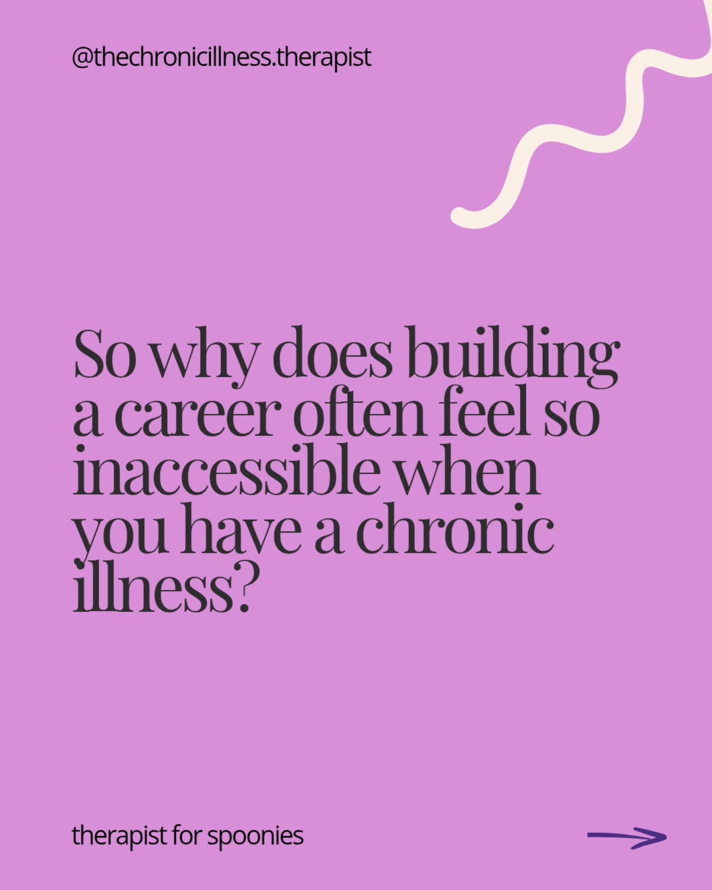 Corporate ladders can often feel inaccessible for more than the physical, right?
Exploring your feelings of shame so that you can challenge yourself to show up as your fully authentic self is exactly what we’d do in our work together 💜
Because you are worthy of building a career that you want, regardless of your health status. (*and I’ll not even go into the ableism in the corporate world here, but it equally is as important to recognise).
I currently have a short waitlist for new clients but DM me 'waitlist' and I'll send you the link to register your interest!
#chronicillness #workgoals #ableism