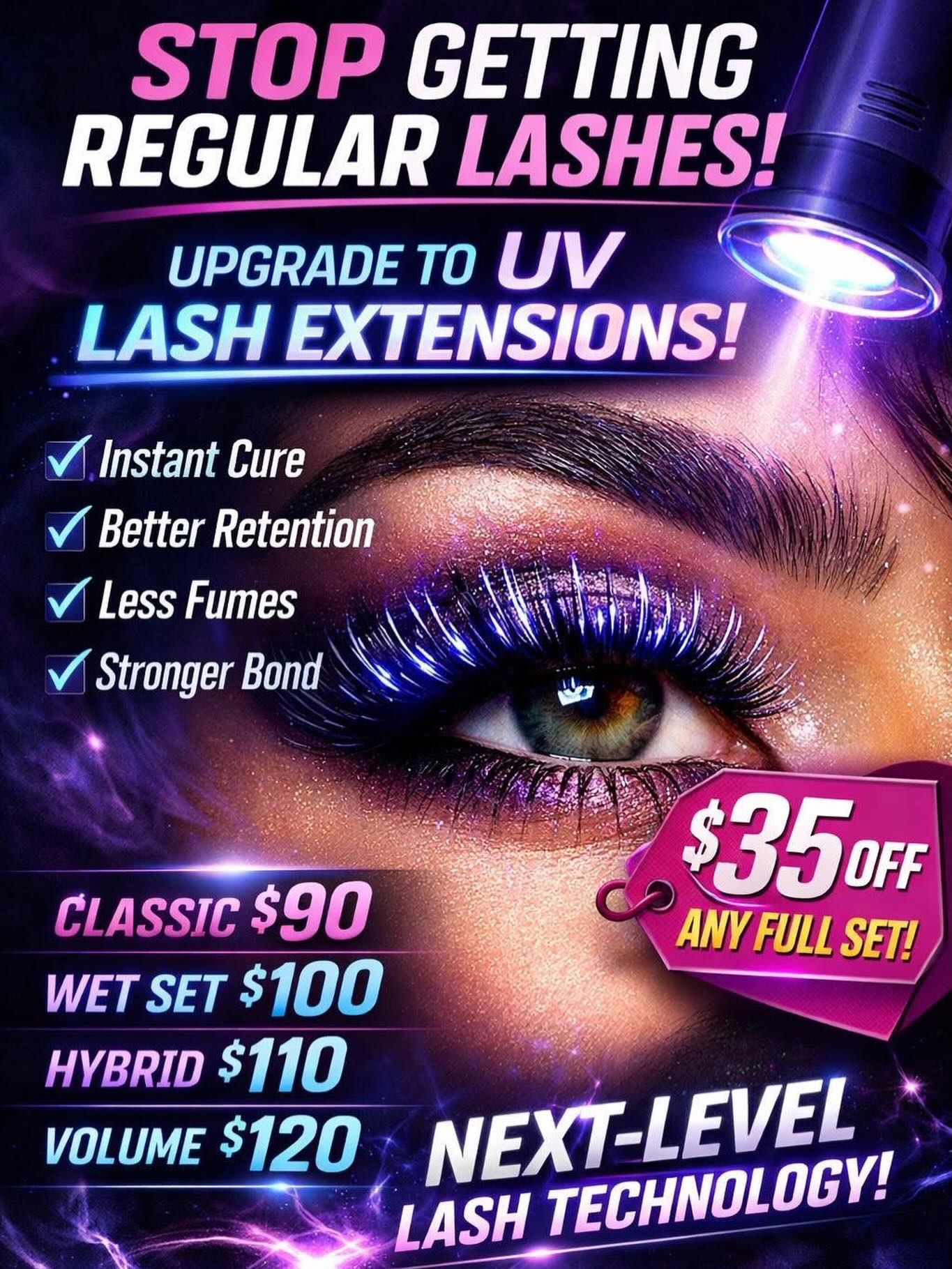 UV Lash Extensions with Alex ✨
We’re excited to offer UV Lash Extensions with Alex — and to celebrate, new clients receive $35 OFF any full set.
If you haven’t heard about UV lashes yet, they’re quickly becoming the preferred method for long-lasting, clean retention.
Why clients are loving UV lash extensions:
• Instantly cured adhesive using UV light
• Better retention compared to traditional lash glue
• Less sensitivity and fewer fumes during application
• More resistant to humidity, sweat, and oils
• Lashes can get wet sooner than traditional extensions
Alex is a licensed aesthetician who takes a meticulous approach to every set. Precision placement, healthy natural lashes, and a customized look are always the priority. She’s passionate about growing her clientele and delivering a lash experience that truly elevates your results.
If you’ve been thinking about trying lashes — this is the perfect time.
✨ New Client Special: $35 OFF any Full Set
Book your appointment with Alex at www.ELEVATEBYEMILIE.com and come see the difference.
#UVLashes #LashExtensions #MichiganLashes #LivoniaMI #ElevateByEmilieEve LashArtist AestheticianLife LashRetention BeautyElevated VolumeLashes ClassicLashes HybridLashes LashTech MichiganMedSpa LashGoals