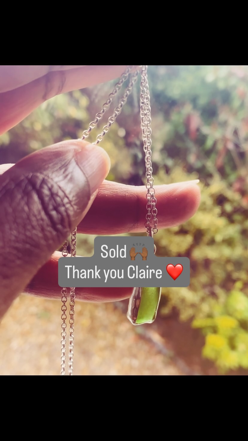 Friday’s creation 💚
One-of-a-kind sea glass pendant, shaped by the ocean and handcrafted in sterling silver.
Timeless, effortless, and ready to be worn on repeat — only one available ✨
DM to claim.
#seaglassjewellery #handmadejewellery #silverbygolden #oneofakindjewellery #shophandmade