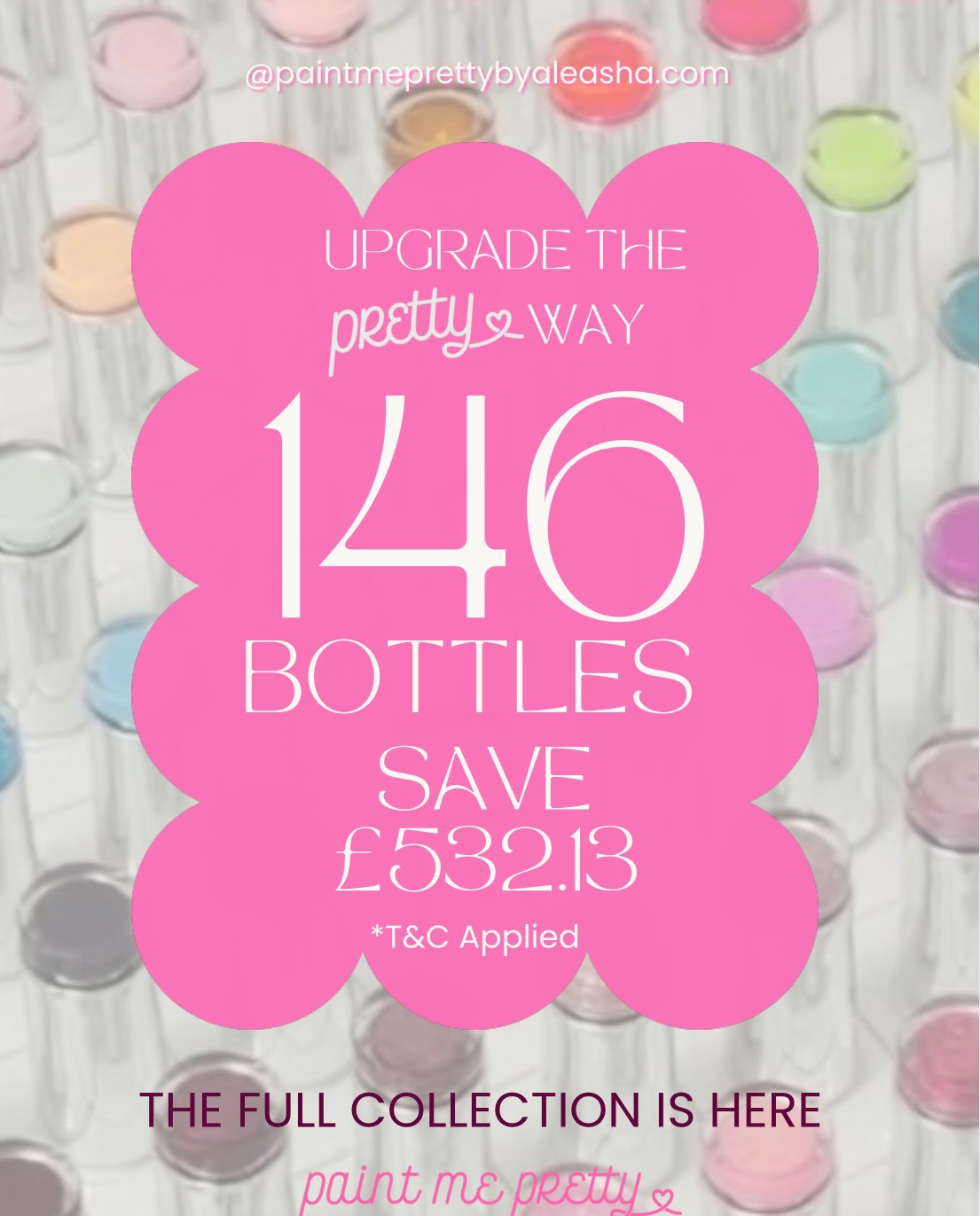 Upgrade the Pretty Way 💖✨
Upgrading your kit is more than buying bottles.
It’s choosing the direction your business is going.
That’s why we’ve made this moment easier
25% off the full collection, free delivery, and flexible payments with Klarna & Clearpay.
So if you’ve been waiting for the right time to make the switch…
this might be it. ✨
#paintmepretty #fullcollection #offer #nails #gelnails