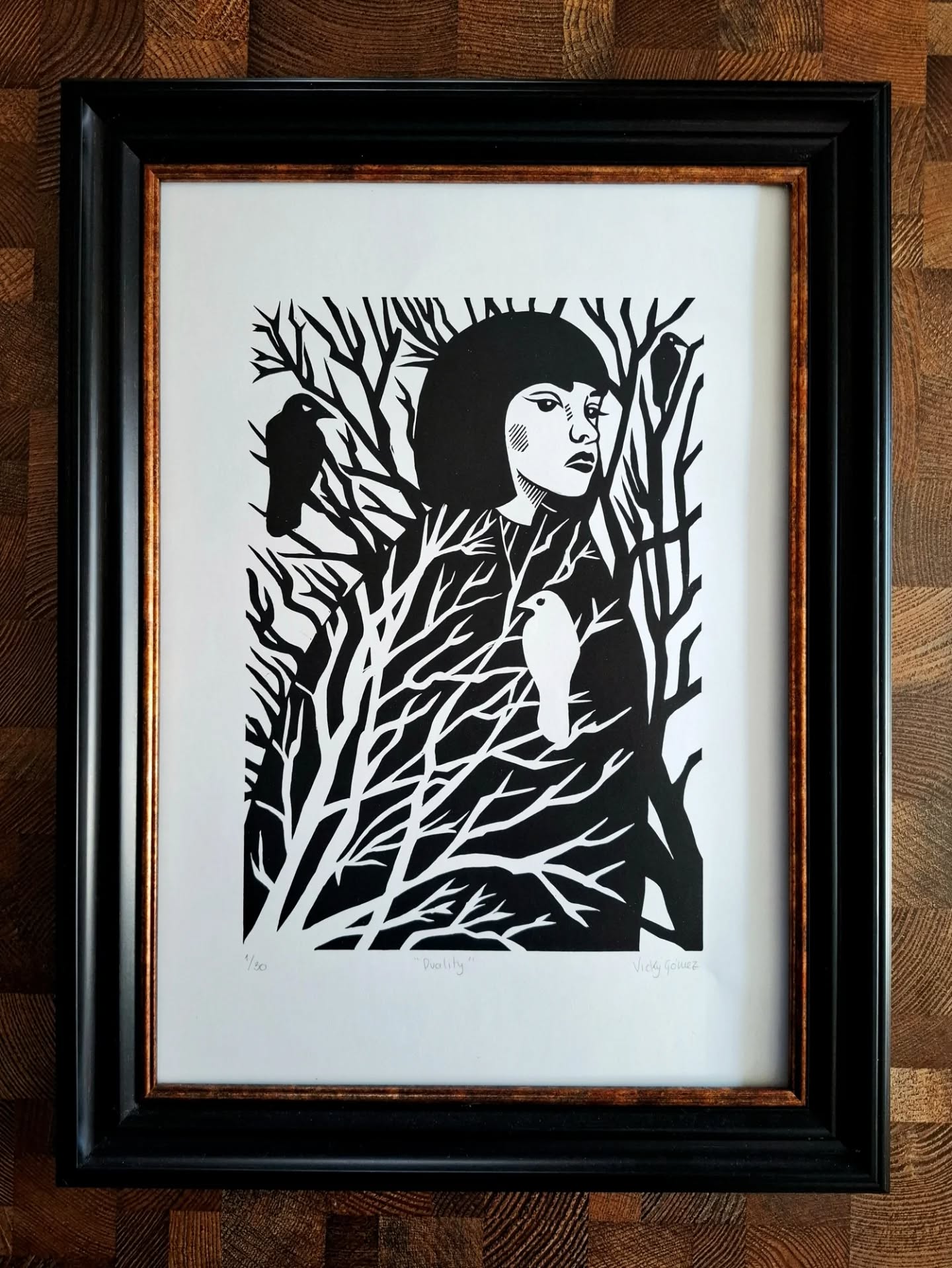 "Duality"
Found this frame on the street, perfect for this print.
.
.
.
#duality #yinyang #limitededitionprint #printmakingart #printmaker