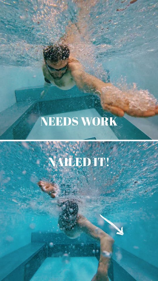 One moves you forward. One just pushes water down. 🌊
A good front crawl pull keeps the elbow high with the hand under shoulder line, pressing water backward, not down and not crossing over.
#london #swimming #frontcrawl #swimstation #swim