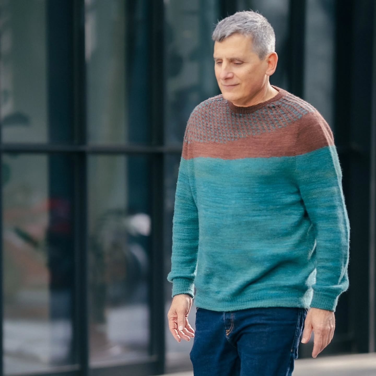 I am so incredibly excited to finally share this pattern with you all!
This design has a bit of a history: five years ago, my spouse saw me knitting with a beautiful cashmere and asked for one of his own. I ordered luxurious DK yarn in his favorite colors for a 2021 birthday gift... and well, life happened! Five years later, he finally got his sweater, and now you can knit one too.
The sweater features an engaging, textured yoke (slipped stitch pattern with Intarsia in-the-round, not as scarry as you think!) to keep your needles happy, which then transitions into relaxing stockinette—the perfect TV knitting for the body and sleeves. I wanted to create something specifically for the modern man, balancing a sophisticated, tailored fit (although there are no seams, top down in-the-round) with a classic taste that fits perfectly into any men's wardrobe.
This one is dedicated to all the special men in our lives who wait (sometimes years!) for that perfect hand-knit piece. To make the process even smoother, I’ve included video tutorials for every technique used in the pattern, so you can knit the textured sections with total confidence.
You can find the pattern on my website and on Ravelry as "Shifting Tides Sweater (men)".
I can't wait to see your versions!
#knitofthedragon #mensknitwear #menssweaterpattern #textureknitting #knittersofınstagram