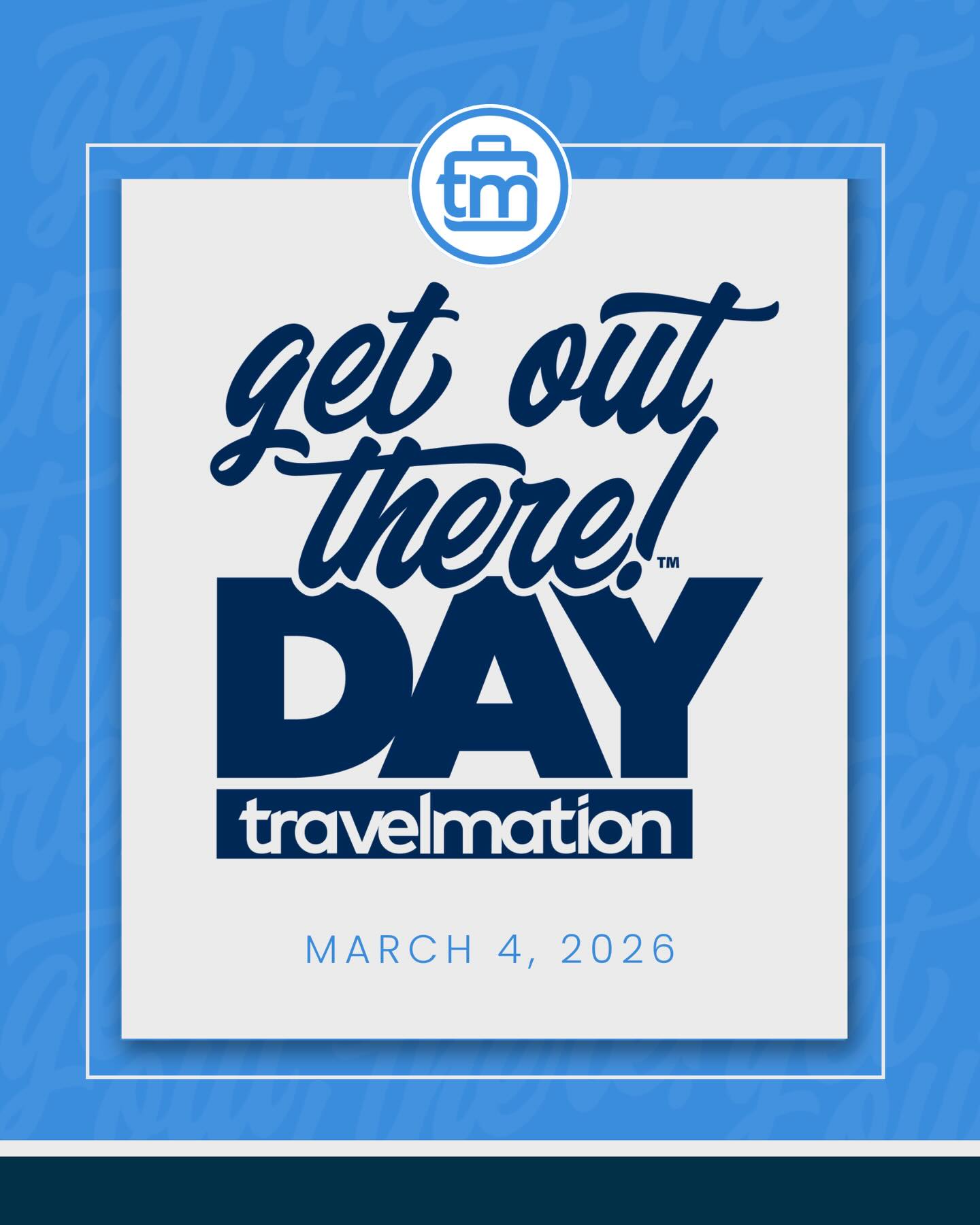 Today we're celebrating Get Out There Day. A huge thank you to my fantastic clients for allowing me to plan your dream trips. It's also a reminder to inspire you all to explore your dream destinations - we're here to help you #GetOutThere and discover the world!