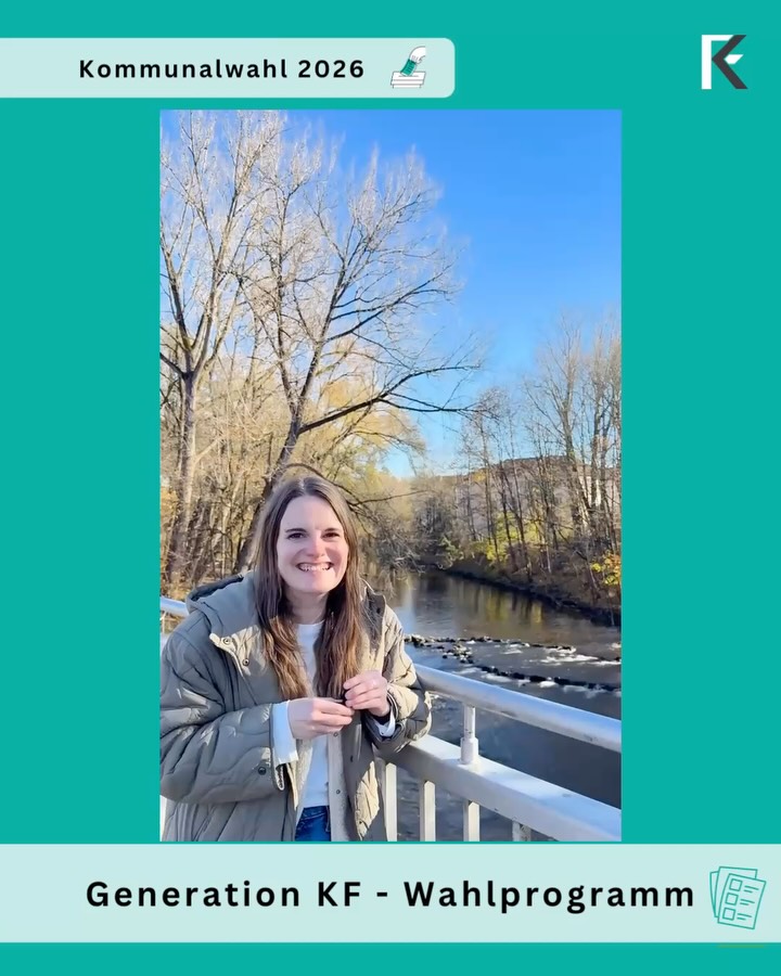 Unsere Wertach kann mehr sein als nur ein Fluss.
Wir wollen hier neue Orte zum Entspannen und Begegnen schaffen. 🌿
#generationkf #generationkfwahlkampf #generationkfwahlprogramm #generationkfkommunal2026 #kaufbeuren