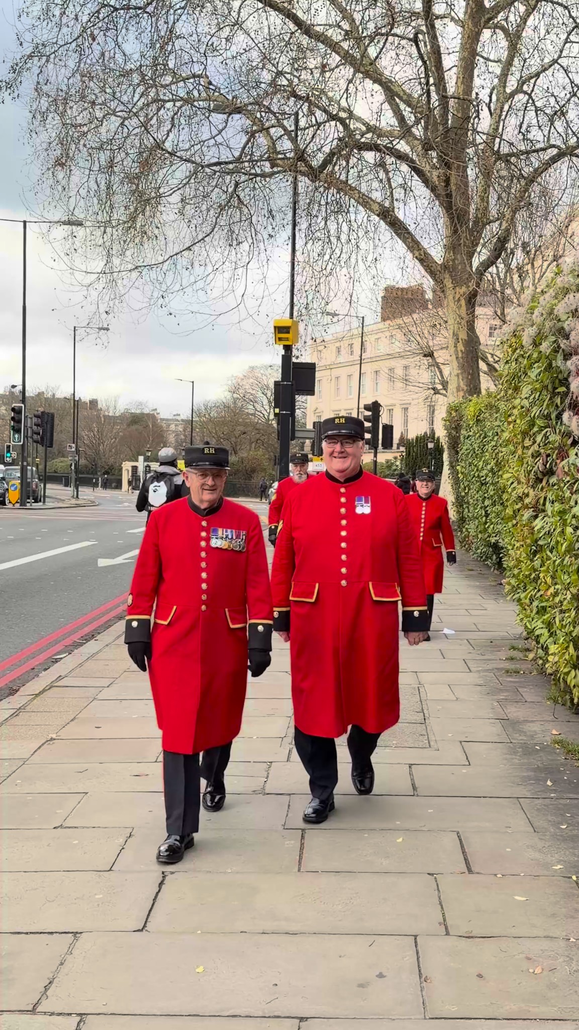 We recently had the pleasure of welcoming some very special visitors to The Greenhouses. Safe to say, the @royalhospitalchelsea pensioners gave our Middle Eastern inspired Afternoon Tea their seal of approval. ☺️