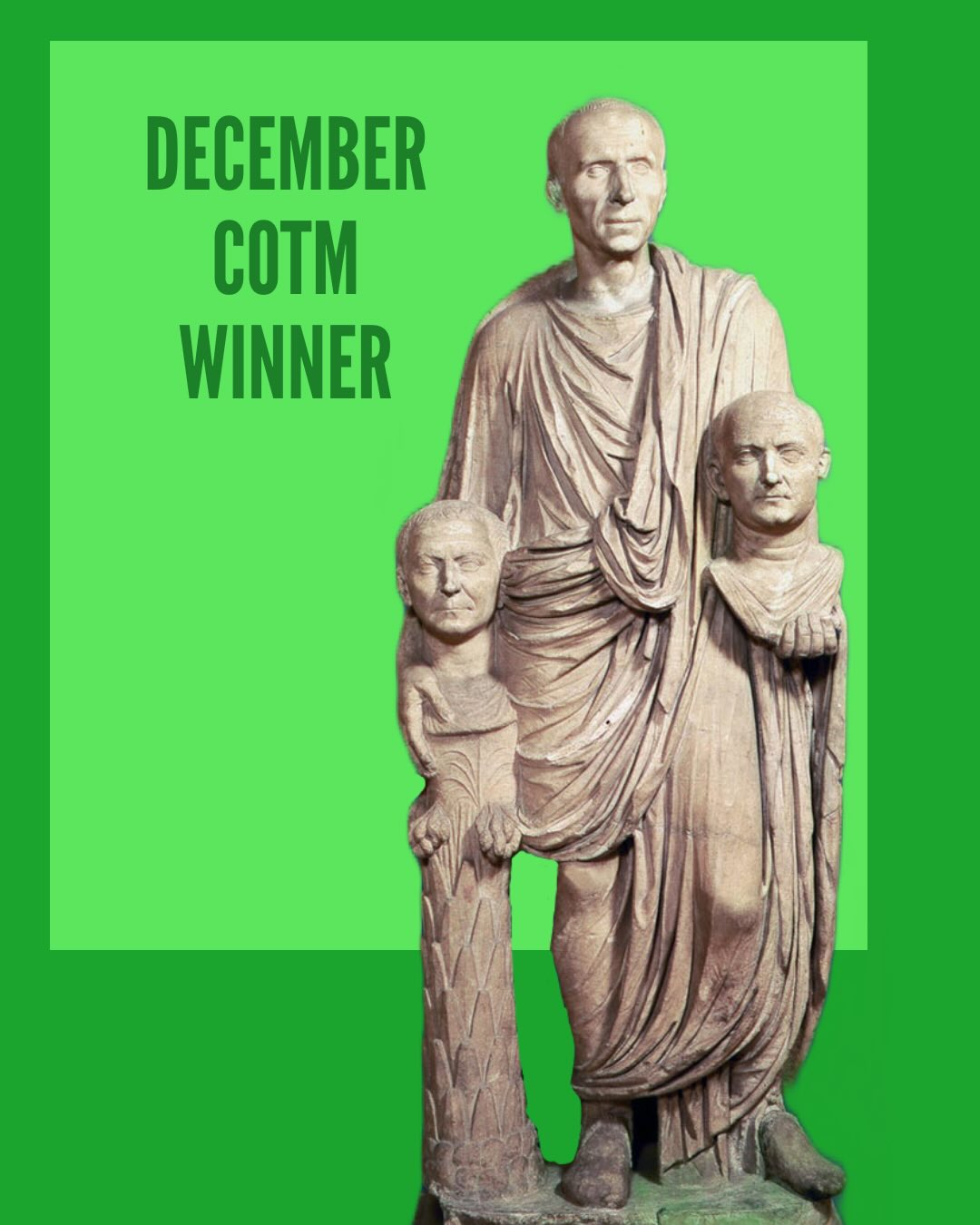 december club of the month results are out!!! congrats to the december winner wheeler 🎉🎉