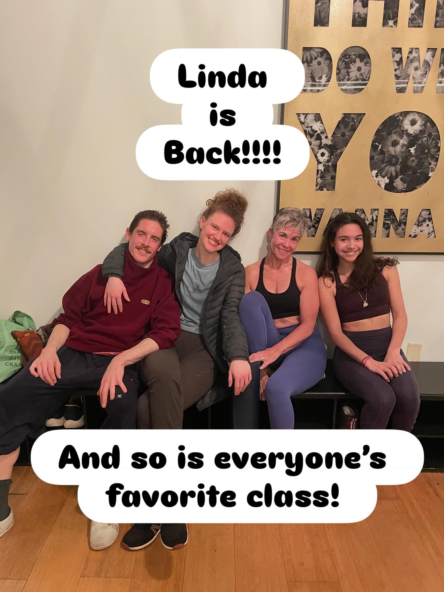 We are so exited to have Linda back from her travels. We’ve missed her amazing class and are so hype to jump back in to the intermediate series this Sunday!!❤️ It’s such a fun class with one of the most caring teachers. It’s definitely worth checking out and we hope to see you there!