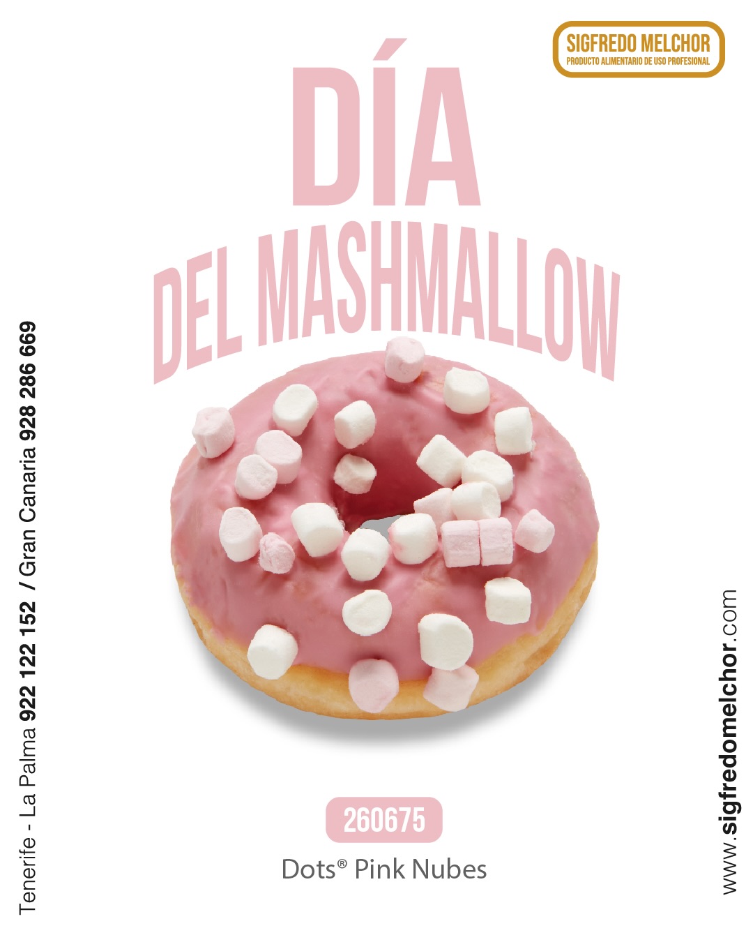 🍩💗 DÍA DEL MARSHMALLOW
Hay combinaciones que simplemente funcionan… y esta es una de ellas.
Nuestro Dots® Pink Nubes une una suave cobertura rosa con irresistibles mini nubes que lo convierten en un capricho tan bonito como delicioso.
Perfecto para sorprender a tus clientes y dar un toque dulce y divertido a tu vitrina. Porque a nadie le amarga un dulce… ¡y menos si es un Pink Nubes! 😍
✨ Sin aromas artificiales
🎨 Sin colorantes artificiales
🧴 Sin conservantes
🚫 Sin grasas hidrogenadas
Descúbrelo en 👉 www.sigfredomelchor.com
#DiaDelMarshmallow #DotsPinkNubes #SigfredoMelchor #DulcesMomentos #PasteleriaProfesional DotsDonuts