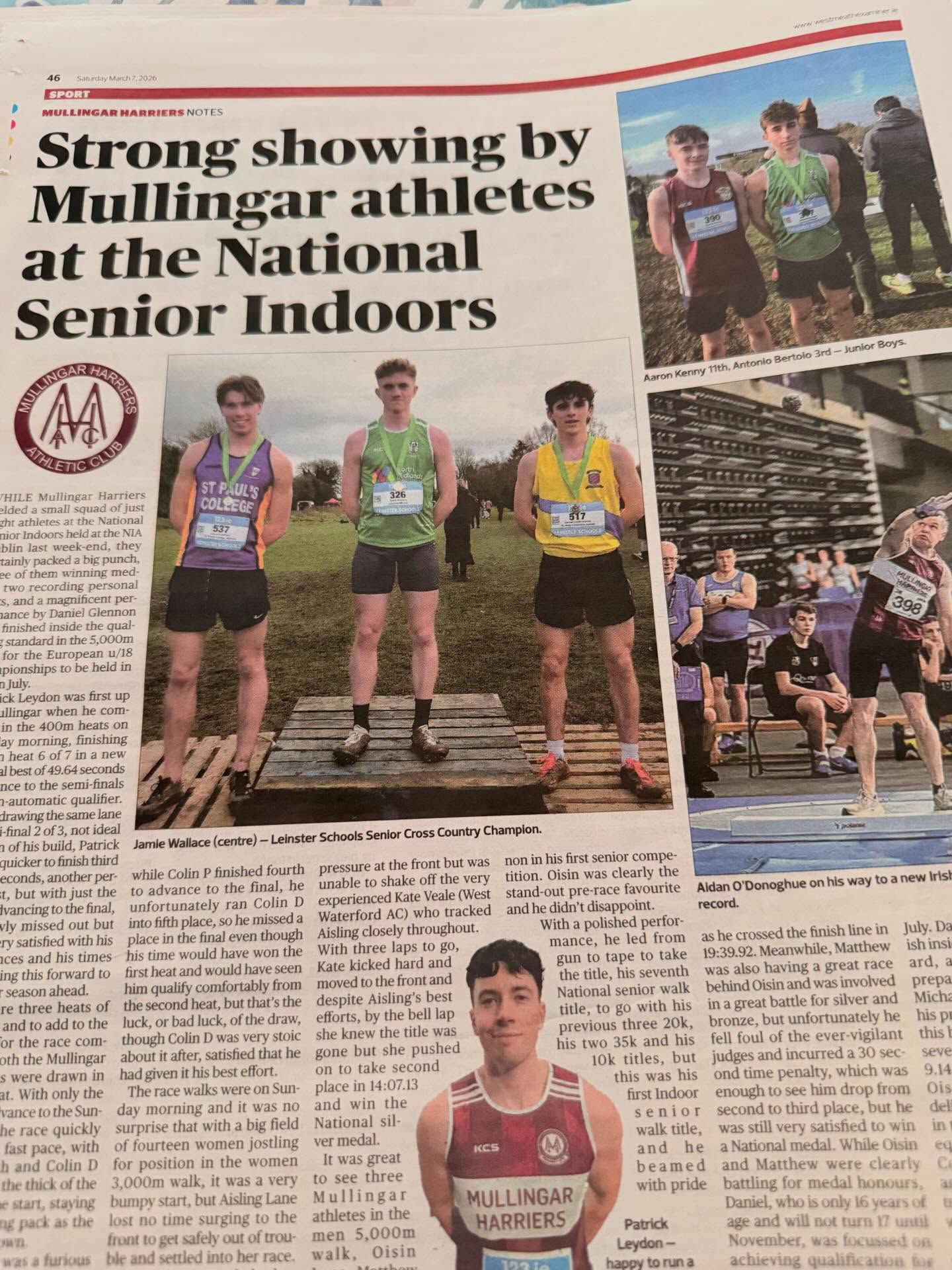 Thank you to @westmeathexaminernews for their great coverage this week. Many pages showing the week our school had last week! #westmeathexaminer #news #sport