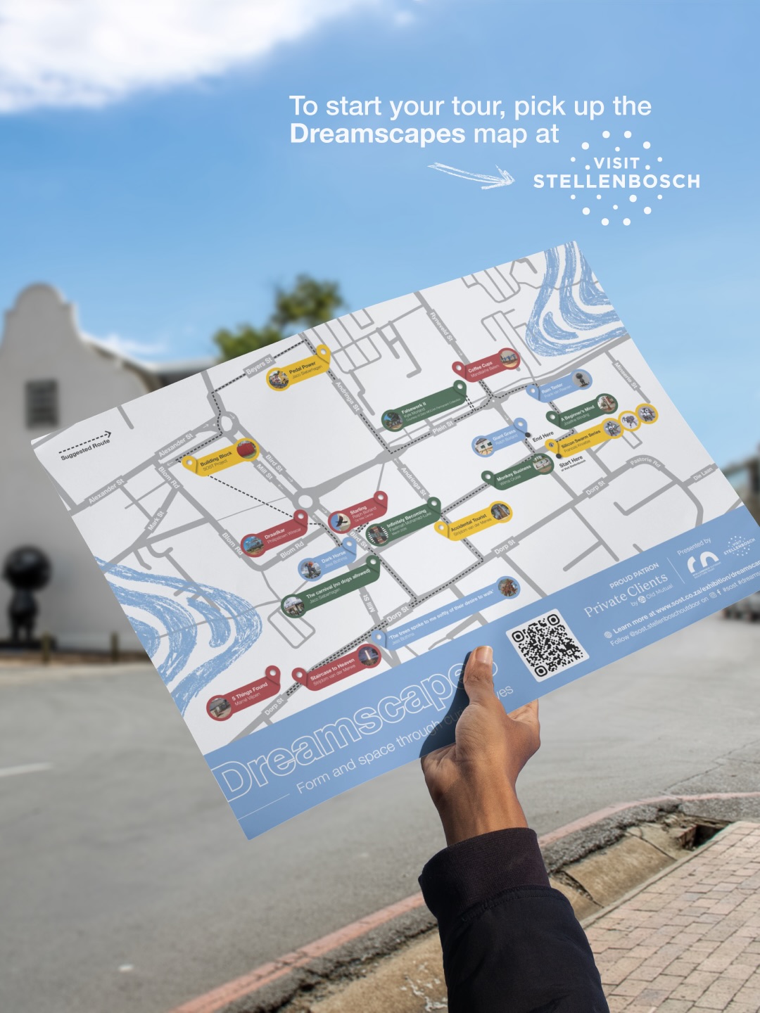 Want to take a tour of Dreamscapes – Form and space through curious eyes?
🗺️ Collect the Dreamscapes map at @visitstellenboschnow
🌍 View the digital map at sost.co.za/exhibition/dreamscapes
📖 Or follow the Dreamscapes Digital Exhibition Guide at sost.co.za/dreamscapes-exhibition-guide
Curated by Dr Mike Mavura @mikemavura_ | 26 February 2026 – 30 January 2027
Presented by the Stellenbosch Outdoor Sculpture Trust, @visitstellenboschnow, and proud patron, Private Clients by Old Mutual Wealth.
#SOST #Dreamscapes #Stellenbosch #WealthCurated #VisitStellenbosch