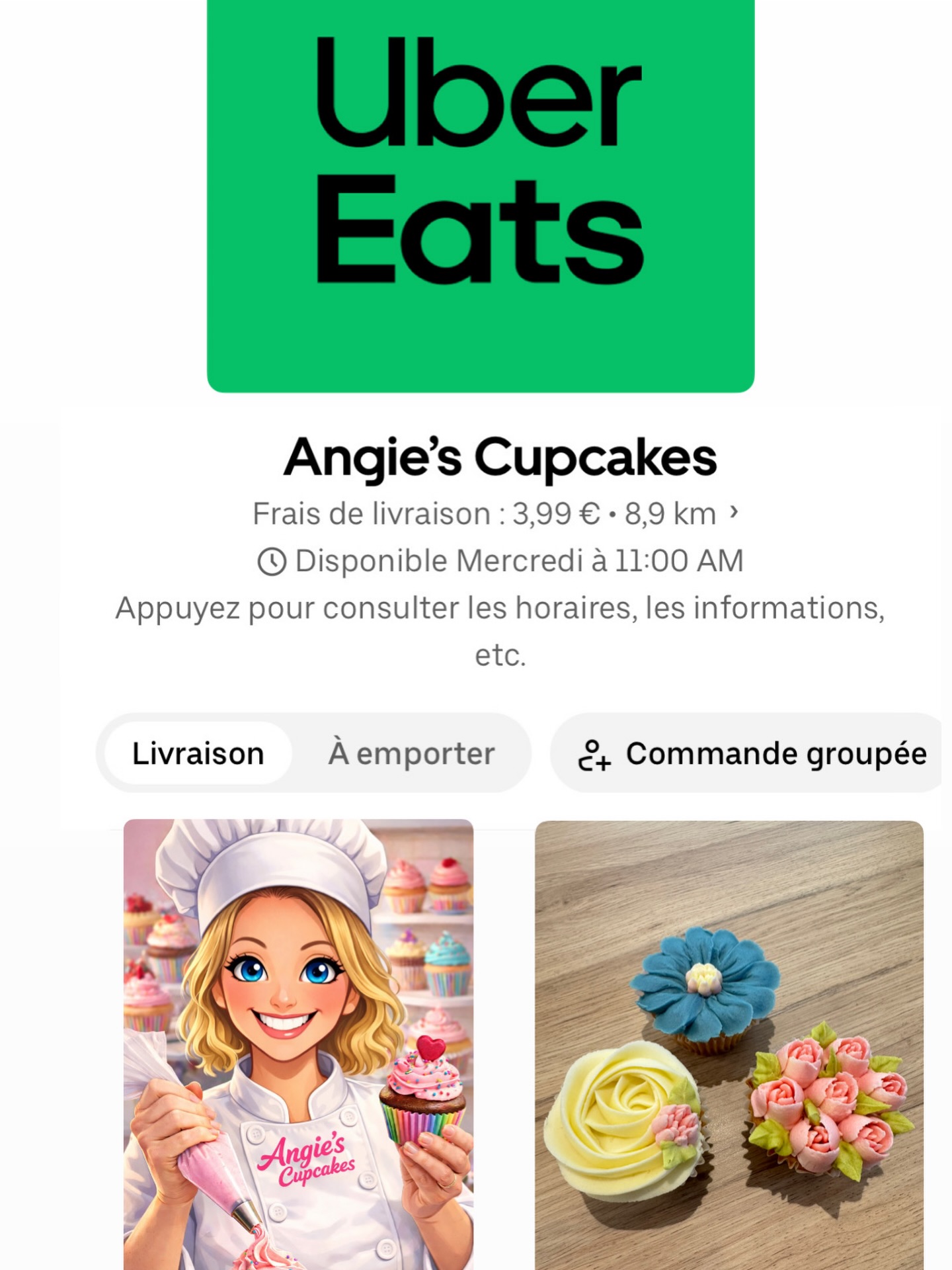 🚨Nouveauté….
Retrouvez nos cupcakes, cinnamons rolls, biscoff cinnamon rolls, carrot cake , garlic bread etc en livraison via Ubereats !
🧁💐🧁💐🧁💐🧁💐🧁💐🧁💐🧁💐🧁💐🧁💐
#angiescupcakes77 #ubereatsfrance #cupcakes77 #cinnamonrolls @lagnycommerces