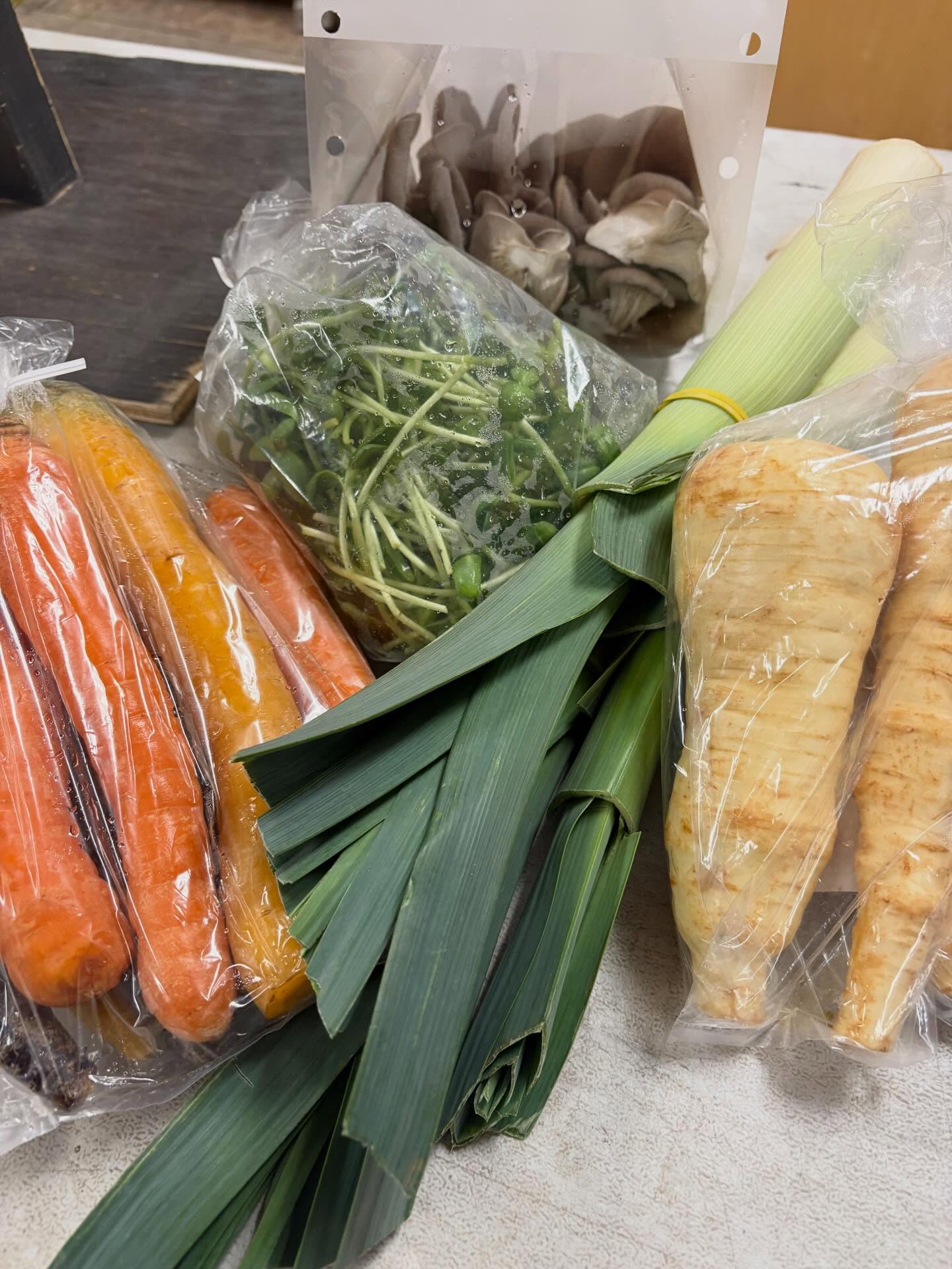 A little winter storm doesn't slow us down at @wfm2go we're busy packing orders and getting everything ready for today's hub deliveries! #shoplocal #wolfvillefarmersmarket #wfm2go #locallygrown