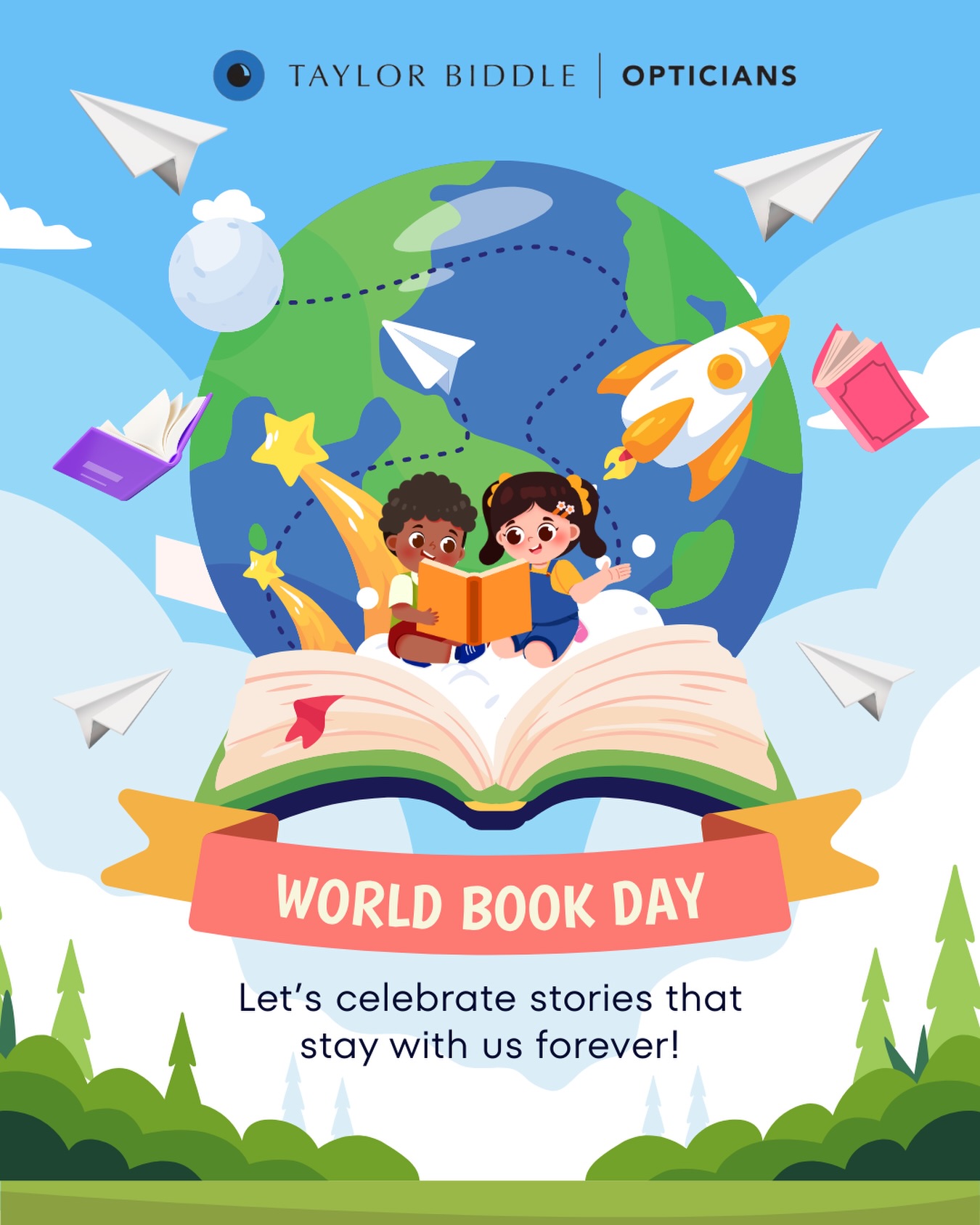 📚👓 Happy World Book Day!
Every great story begins with great vision. From magical adventures to gripping mysteries, clear sight helps bring every page to life.
This World Book Day, remember that looking after your eyes means you’ll never miss a word of the stories you love.
📖 When was your last eye test?
Book your appointment today and keep enjoying every chapter.
#WorldBookDay #EyeHealth #LoveReading #Opticians