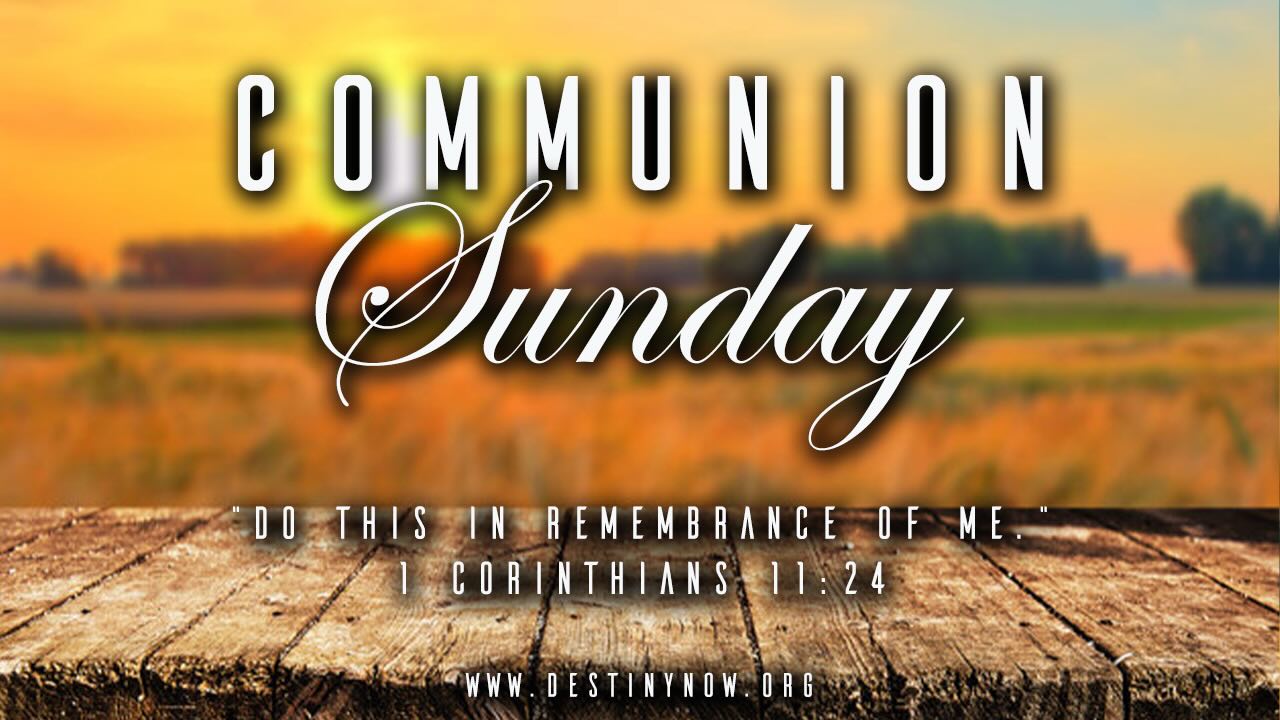 Let’s praise the Lord Destiny Now family! Tomorrow is the first Sunday of March and that means communion Sunday! There is no better way to praise him then being in fellowship with one another remembering his remarkable goodness! Join us at 8:30 AM or 11:30 AM and let’s lift him up together!