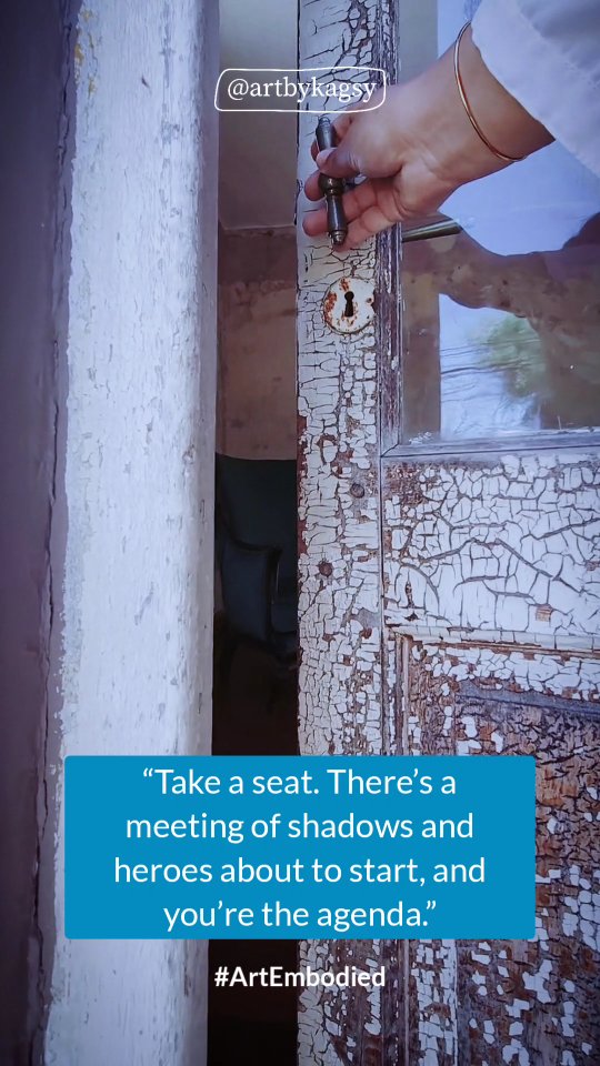 Take a seat. There’s a meeting happening and you’re the agenda.
Welcome to your ‘Inner Council’. You know the one, that invisible force inside your head that insists on tripping you up the minute you think you've got your sh*t together, just for kicks and giggles?
It's the place where our monsters and villians, our saints and heroes, our fears and foes and our lies and truths all dwell in perfect (dis)harmony.
And it's in this space, the threshold between our inner world and outer reality is where my art nestles. 🎨
Each surreal art piece is based on a character from this realm; a visual anchor with a specific mantra created as a reminder of who’s actually creating your reality (with or without your consent, oops!).
So tell me…who’s leading your council today?
If you’re ready to meet the team on your council, then follow along and see how this all plays out.
Video by obradebelu
Love and Light, Kagsy x
#SymbolicArt #Psychology #InnerArchitect #ArtEmbodied #ArtByKagsy
