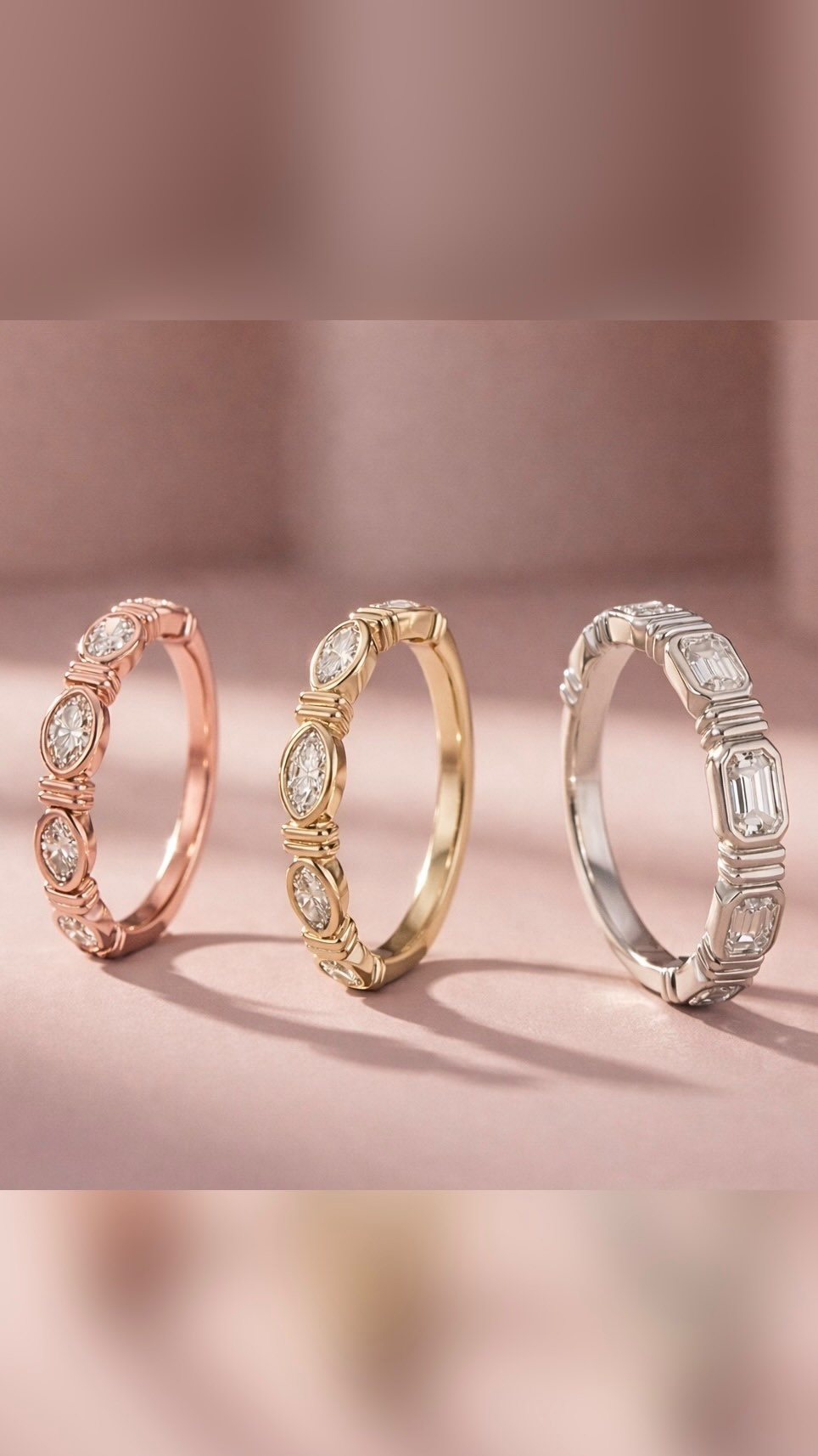 Choose the sparkle that matches your style…
#ringstack #diamondring #diamondband #stackablerings
#bezelring