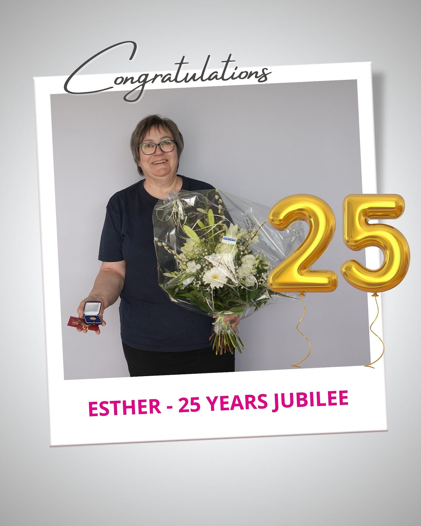 Esther feiert ihr 25. Jubiläum bei der Feller Pivotages SA. Wir gratulieren und danken ihr herzlich für die Treue, ihre Verlässlichkeit und ihr grosses Engagement! 🎂🤩
Esther fête son 25ème jubilé chez Feller Pivotages SA. Nous la félicitons et la remercions chaleureusement pour sa fidélité, sa fiabilité et son grand engagement ! 🎂🤩
«Es waren spannende, interessante, lehrreiche und herausfordernde Jahre. Ich habe viele tolle Menschen kennen gelernt und es erfüllt mich mit Freude und Stolz in dieser Firma zu arbeiten.»
#fellerpivotagessa #jubiläum #jubilee #anniversary #25years #watchindustry #component #watchcomponent #swisscomponent #celebration #dankbar