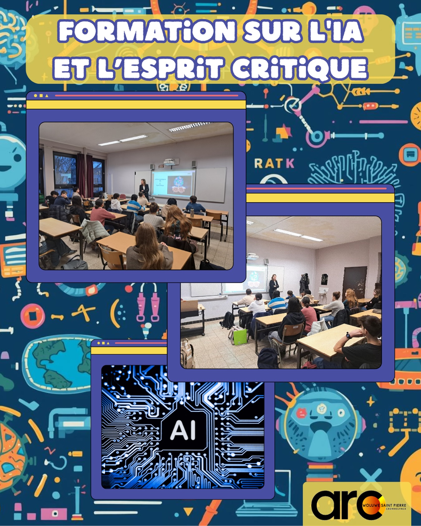 🤖💡 L’IA, une opportunité ou un danger ?
Nos élèves du secondaire inférieur ont relevé le défi de se questionner sur l’intelligence artificielle grâce à Madame Payfa ! Au programme : échanges, arguments, points de vue qui s’affrontent… et surtout, des jeunes qui apprennent à analyser, questionner et forger leur propre opinion.
Dans un monde où l’IA est partout, développer son esprit critique, c’est la compétence du futur. Et visiblement, nos élèves ont du potentiel ! 🙌
🧠 Penser par soi-même, ça s’apprend et ça commence ici.