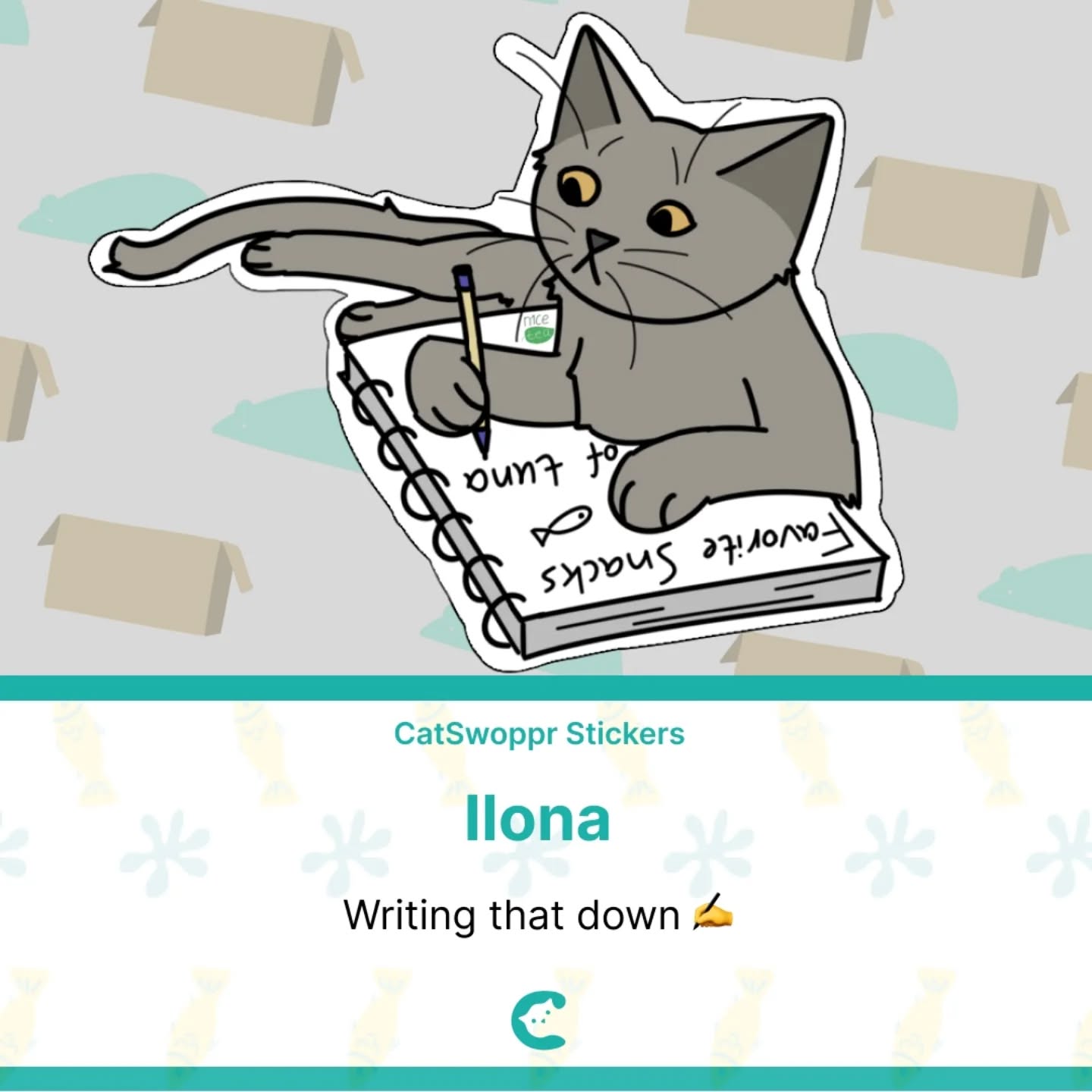 New Cat Stickers! Writong very important things down yes-yes 🙂↕️🙂↕️
photos from @ilonabritishcat
.
.
.
#catsofinstagram #catstickers #catlife🐾 #catswoppr #catagency