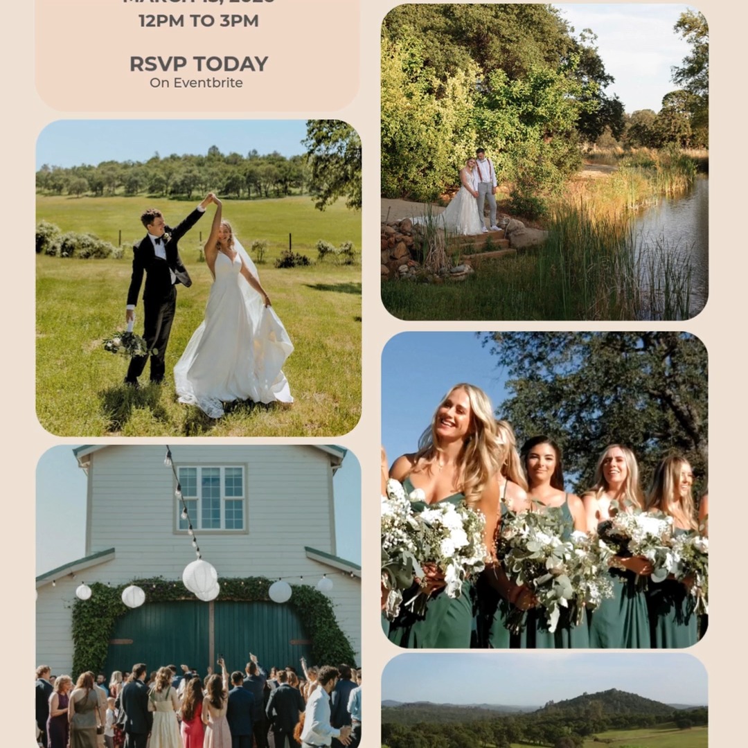 I am so Excited!
River Highlands Ranch is hosting an Open House and it’s a really nice chance to see the property, meet some wonderful vendors, and start imagining what your wedding day there could look like.
I’ll be there if you’d like to ask questions about planning, coordination, or just say hello.
March 15, 2026
River Highlands Ranch
@events_by_dallas