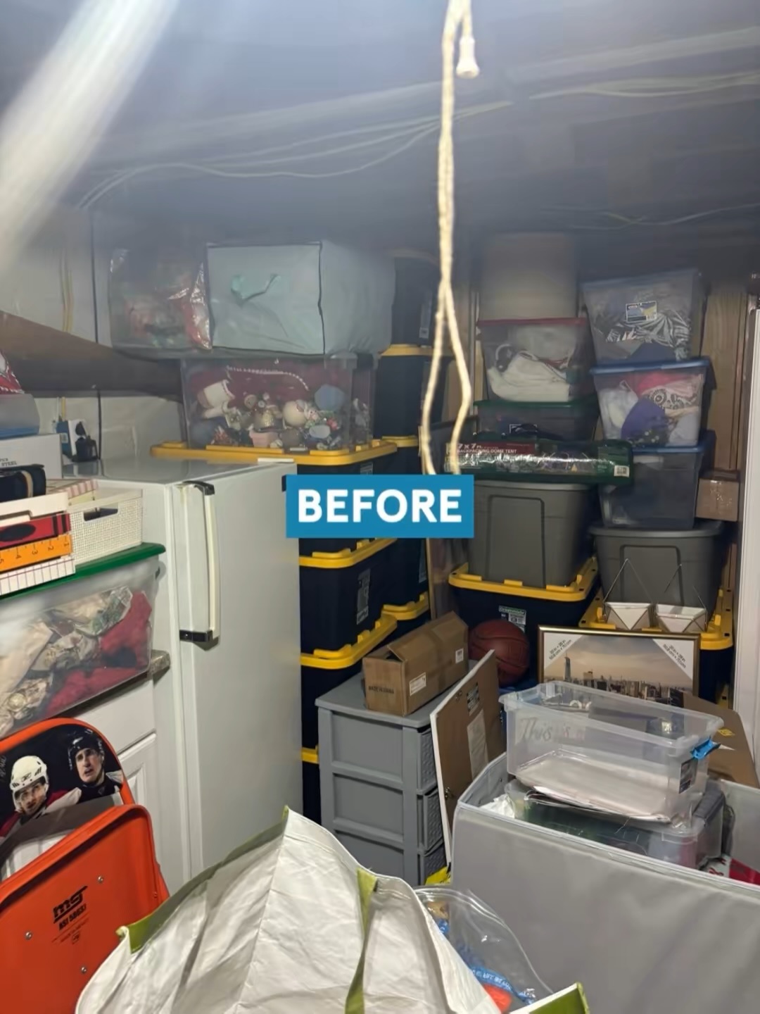 Getting this house “show ready” for when it goes on the market for sale! We purged and organized so much in this basement. If you need help getting your home ready to “show”, or just needs a good reset, don’t hesitate to reach out! #professionalorganizer #organizedhome #organizedlife #gettingreadytosell