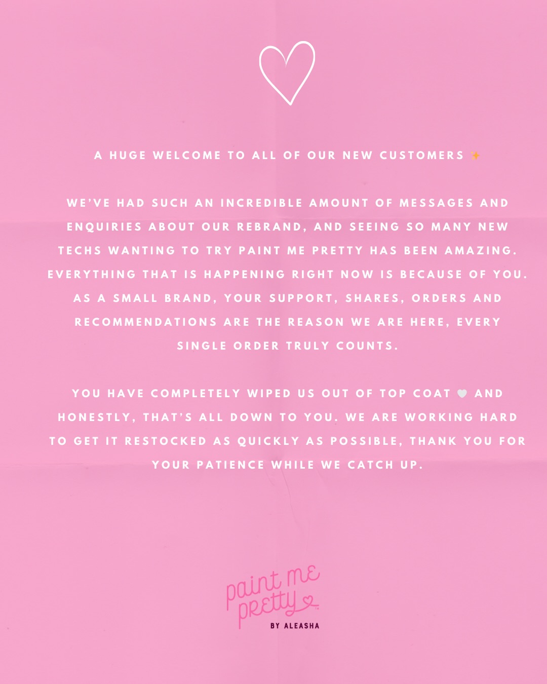 A little letter to our community 💖🥰
#nailcommunity #paintmepretty #nails #nailindustry #gelbrand
