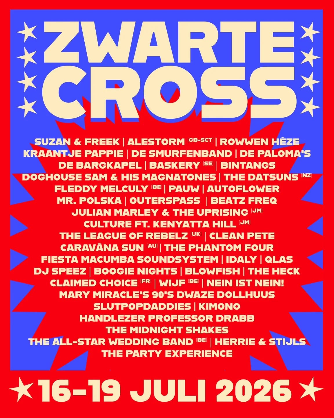 WEยดRE BACK!!!! ๐ฅ๐ฅ๐ฅ
@zwartecross wij komen met veel plezier en zien jullie zondag 19.07 ๐ฅ๐ฅ
