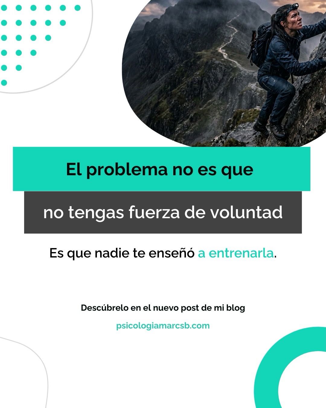 Muchas personas creen que la fuerza de voluntad es algo con lo que se nace.
Pero desde la psicología sabemos que lo que llamamos disciplina o autocontrol no es un rasgo fijo. Es el resultado de habilidades que se desarrollan con el tiempo, como la regulación emocional, la tolerancia a la frustración o la capacidad de demorar recompensas.
Además, no depende únicamente del esfuerzo individual. Gran parte de la disciplina se construye aprendiendo a gestionar las contingencias que influyen en nuestra conducta: el contexto, los hábitos y los estímulos que nos rodean.
Por eso, más que esperar a tener más fuerza de voluntad, suele ser más útil aprender a diseñar contextos y estrategias que faciliten la conducta que queremos mantener.
La disciplina no es un talento.
Es una habilidad que se entrena.
¿Crees que la fuerza de voluntad se tiene o se entrena?
#psicologia #fuerzadevoluntad #habitos #saludmental #disciplina