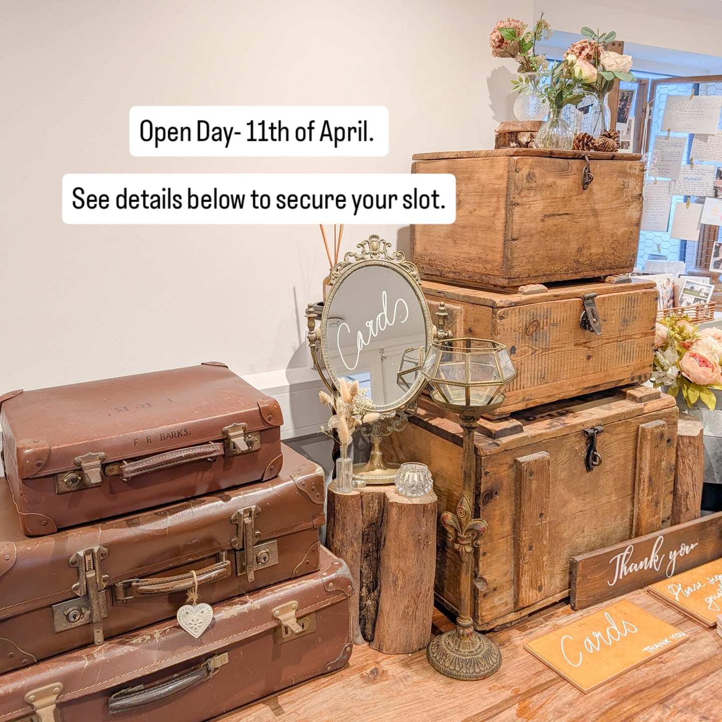 Open Day at L&L in Ringwood -Saturday the 11th of April.
For DIY couples wanting to take a look at our items before booking, and chat through how you may like to use them. I do usually charge a consultation fee, but these Open Day slots are free, and secured on a first come basis.
Please email enquiries@linenandlacehire.co.uk with your event date, and choose your time slot. You will then get information on our range how we work, alongside a wish list to bring ahead of the day.
9.30-10 am
10-10.30 am
10.30-11 am
11-11.30 am
11.30-12 pm
12.30-1 pm
1-1.30 pm
1.30-2 pm
2-2.30 pm
#weddingprophire #venuestyling #diyweddinghire